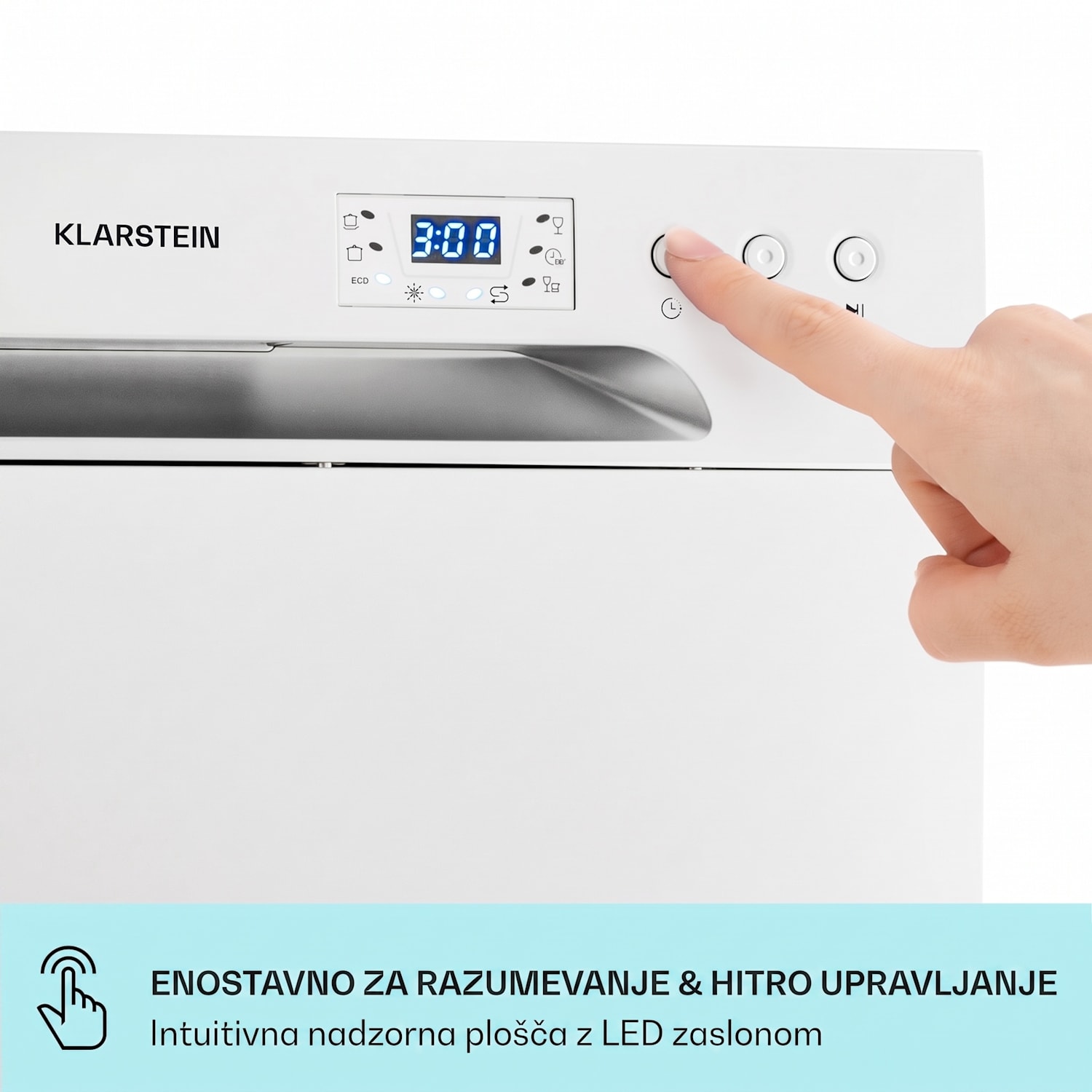 Havasia UV 6, pomivalni stroj, UV-svetloba, prostostoječi, 1380W Srebrna kovinska barva