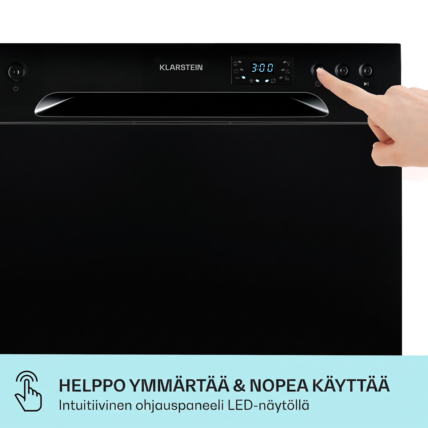 Havasia UV 6 astianpesukone UV-valo vapaasti seisova 1380 W Musta