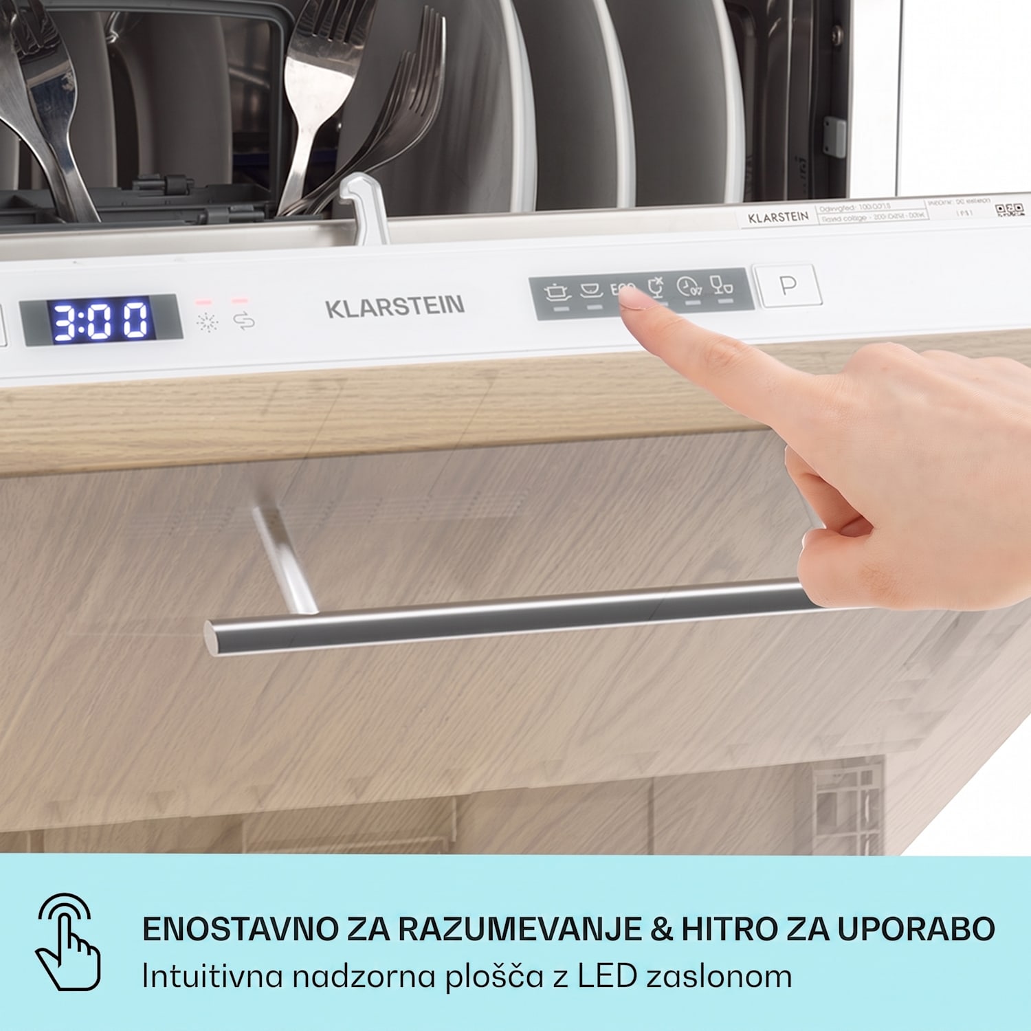 Havasia Flow UV 6 Secret, vgrajen pomivalni stroj, UV svetloba, 6 programov 