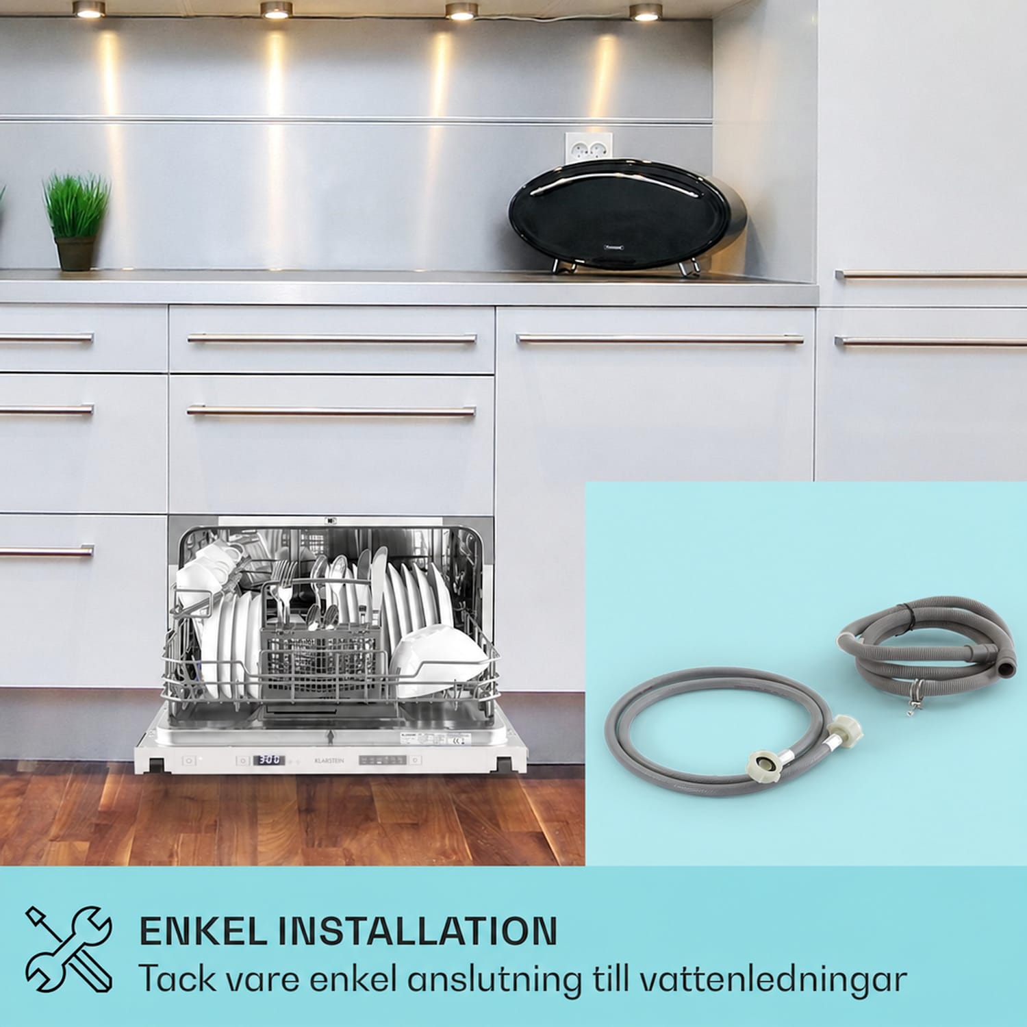 Havasia Flow UV 6 Secret Diskmaskin för inbyggnad UV-lampa 6 program 