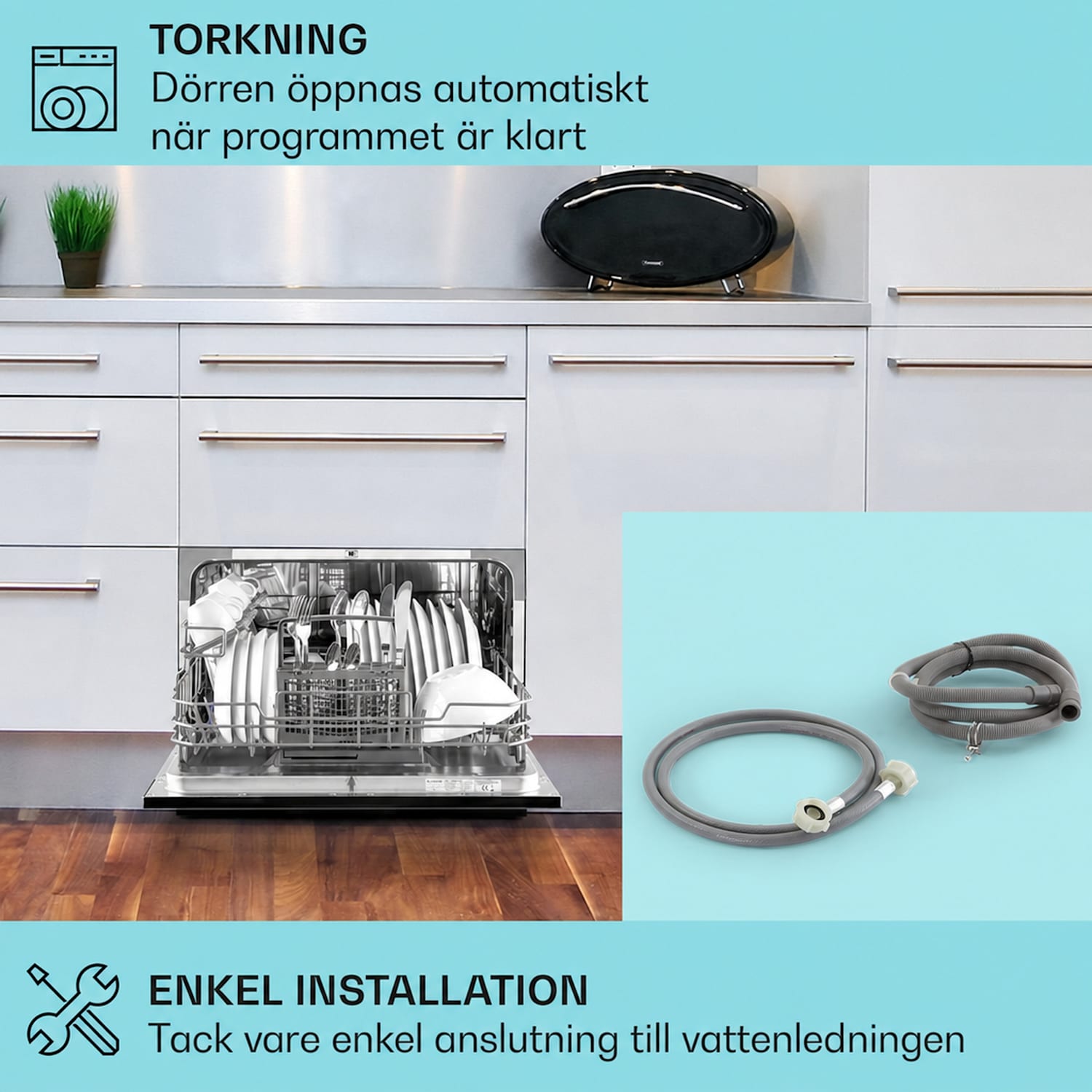 Amazonia TT 8 Diskmaskin UV-lampa fristående / inbyggnad 1620W 