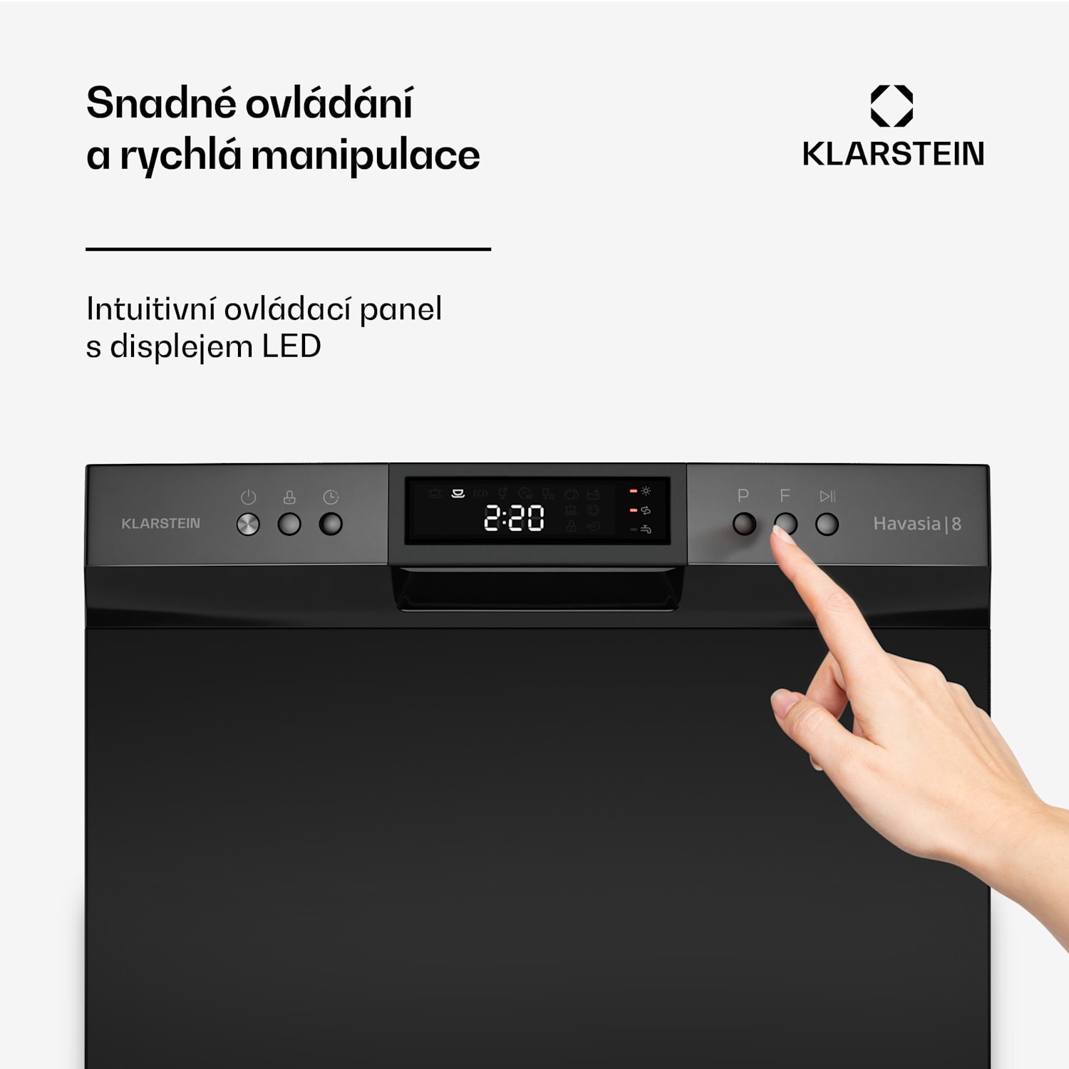 Havasia UV 8 Neo, myčka nádobí, 1380 W, UV světlo, volně stojící/zabudovatelná 