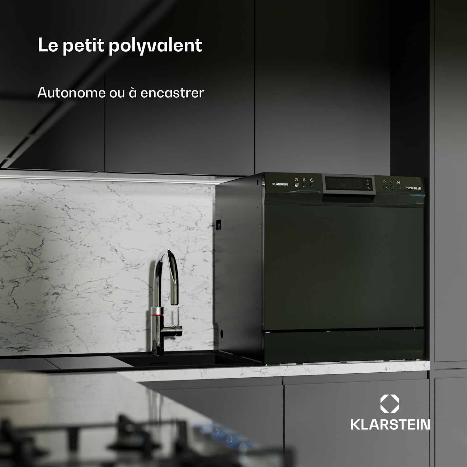 Havasia UV 8 Neo Lave-vaisselle de table lumière UV en pose libre / à encastrer 1620 W 