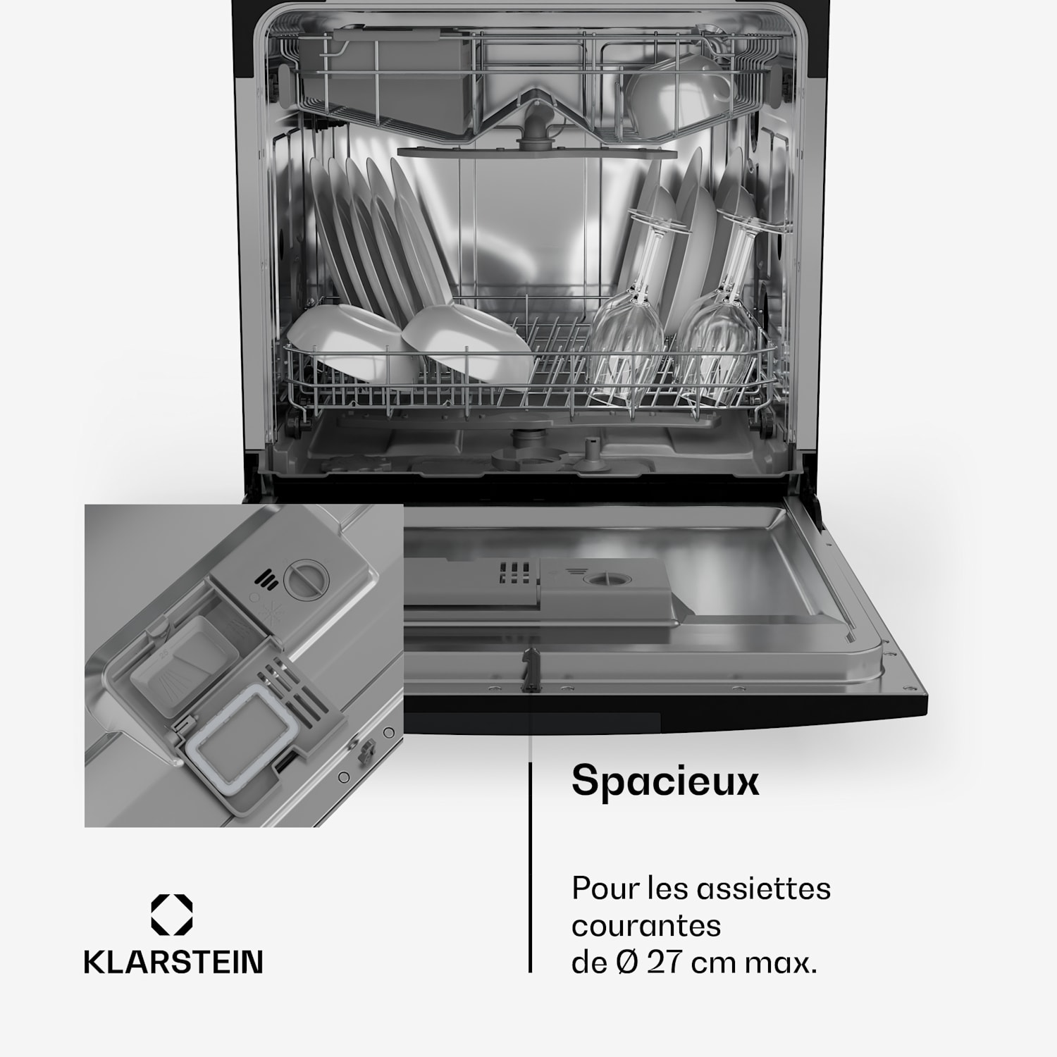 Havasia UV 8 Neo Lave-vaisselle de table lumière UV en pose libre / à encastrer 1620 W 