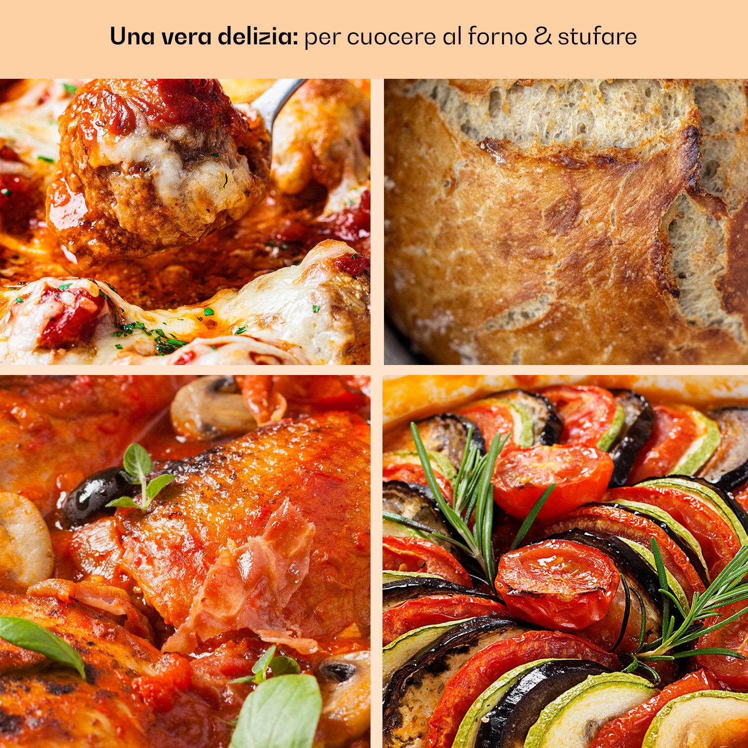 Podolica - Casseruola, 3,9 litri, ghisa, smaltata, rotonda, due impugnature 