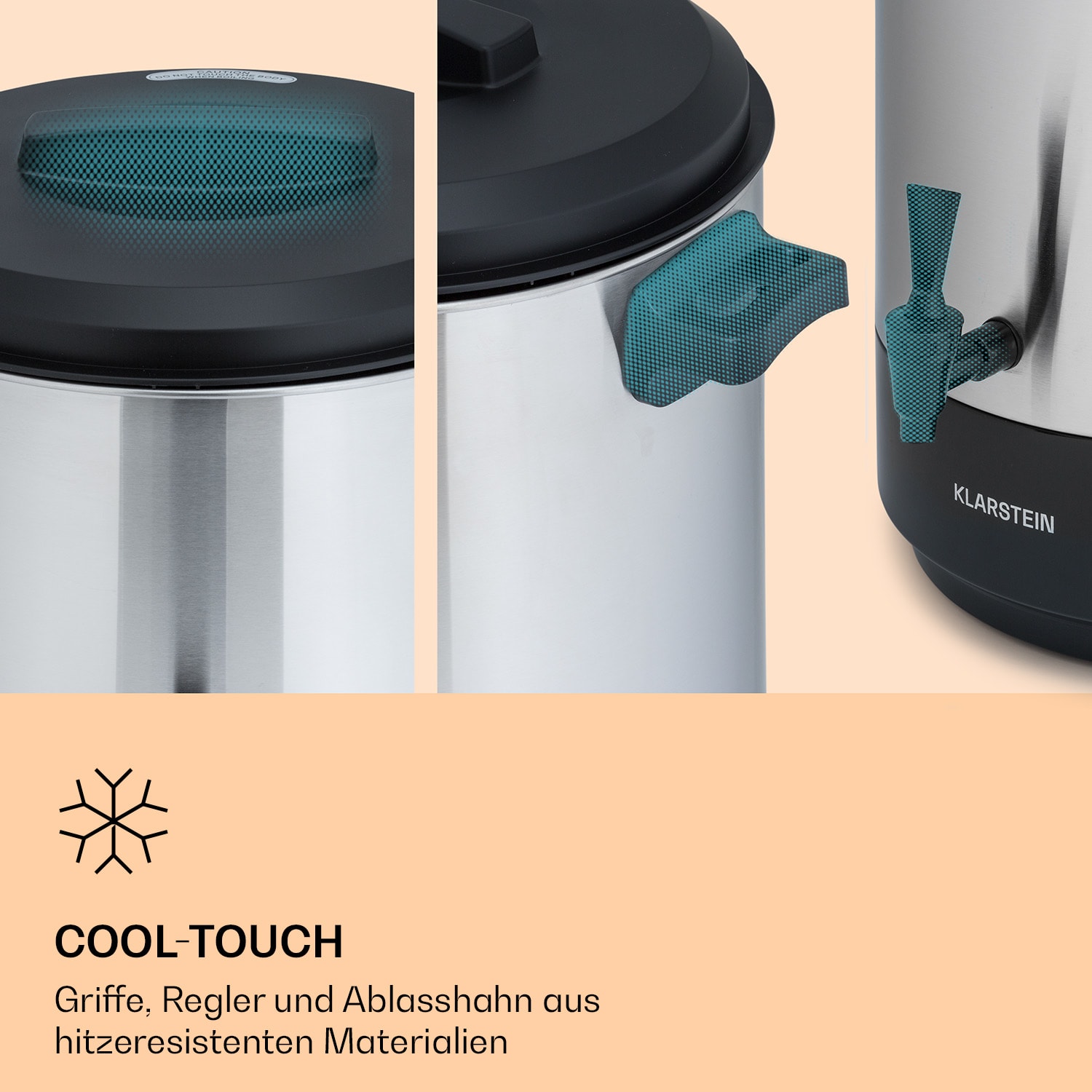 Abbey 25 Einkochautomat Getränkespender 25L 100°C 180min Edelstahl 25 L