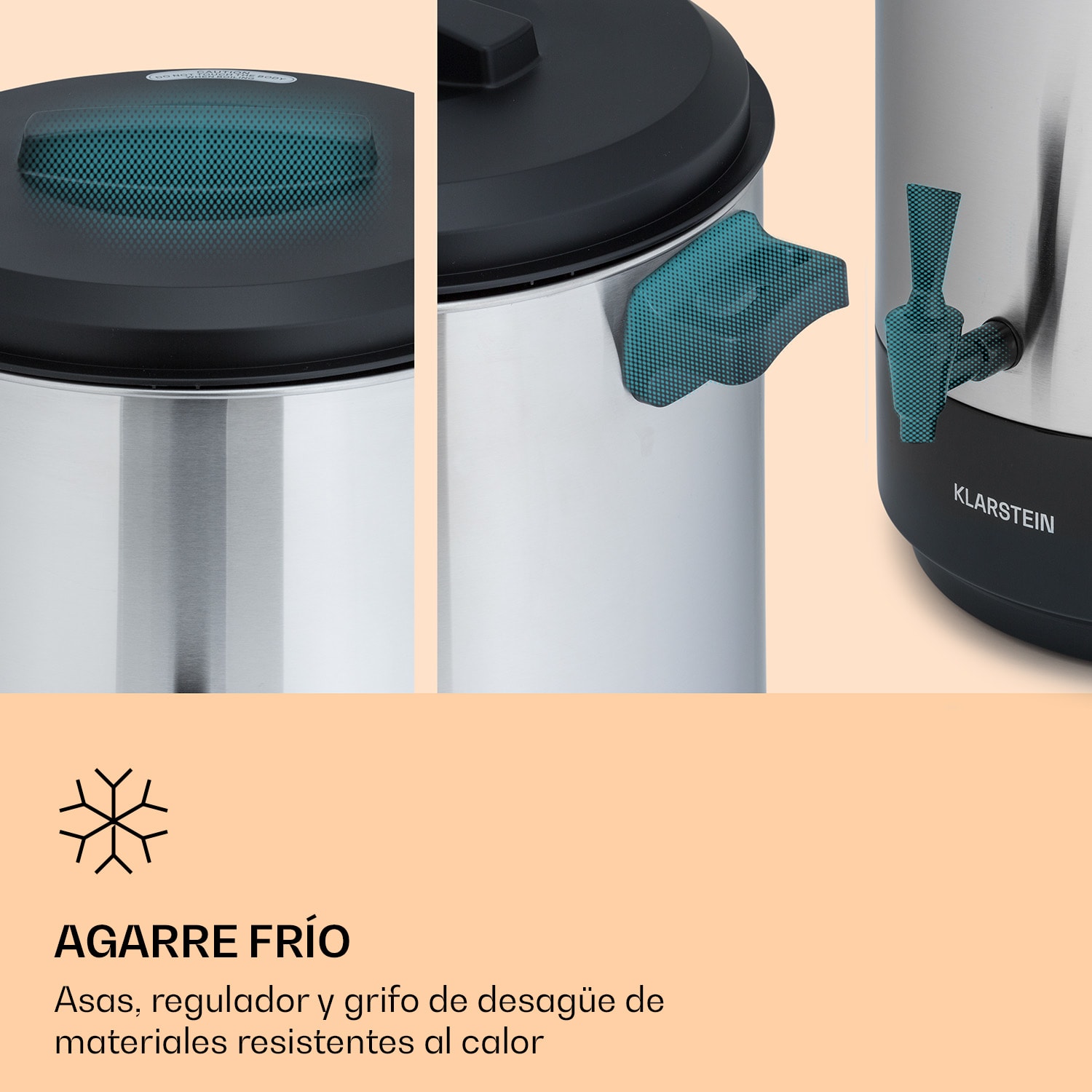 Abbey 25 máquina de envasar y dispensar bebidas 25L 100°C 180min acero inoxidable 25 L