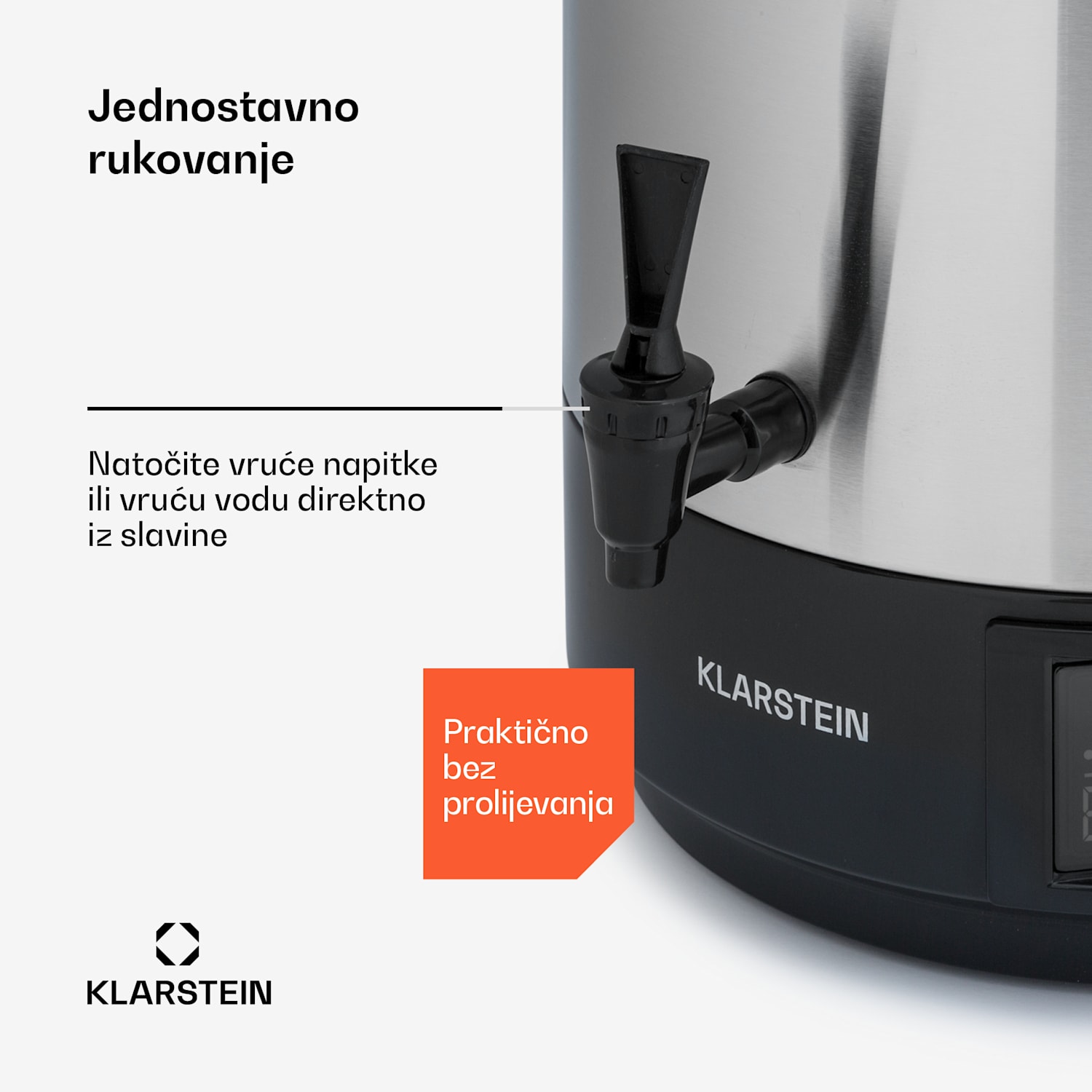 Abbey 25, aparat za zakuhavanje, točionik, 25 L, 100 °C, 180 min, nehrđajući čelik 25 L