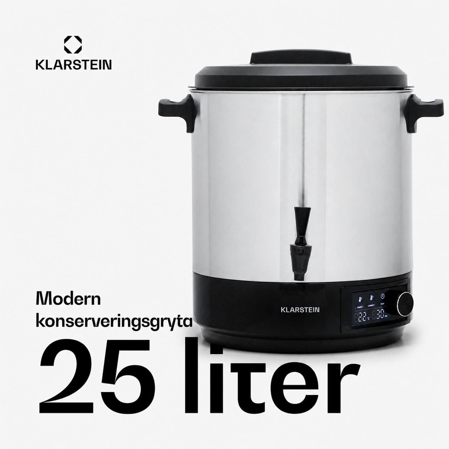 Abbey 25 konserveringsautomat dryckedispenser 25L 100°C 180min rostfritt stål 25 L