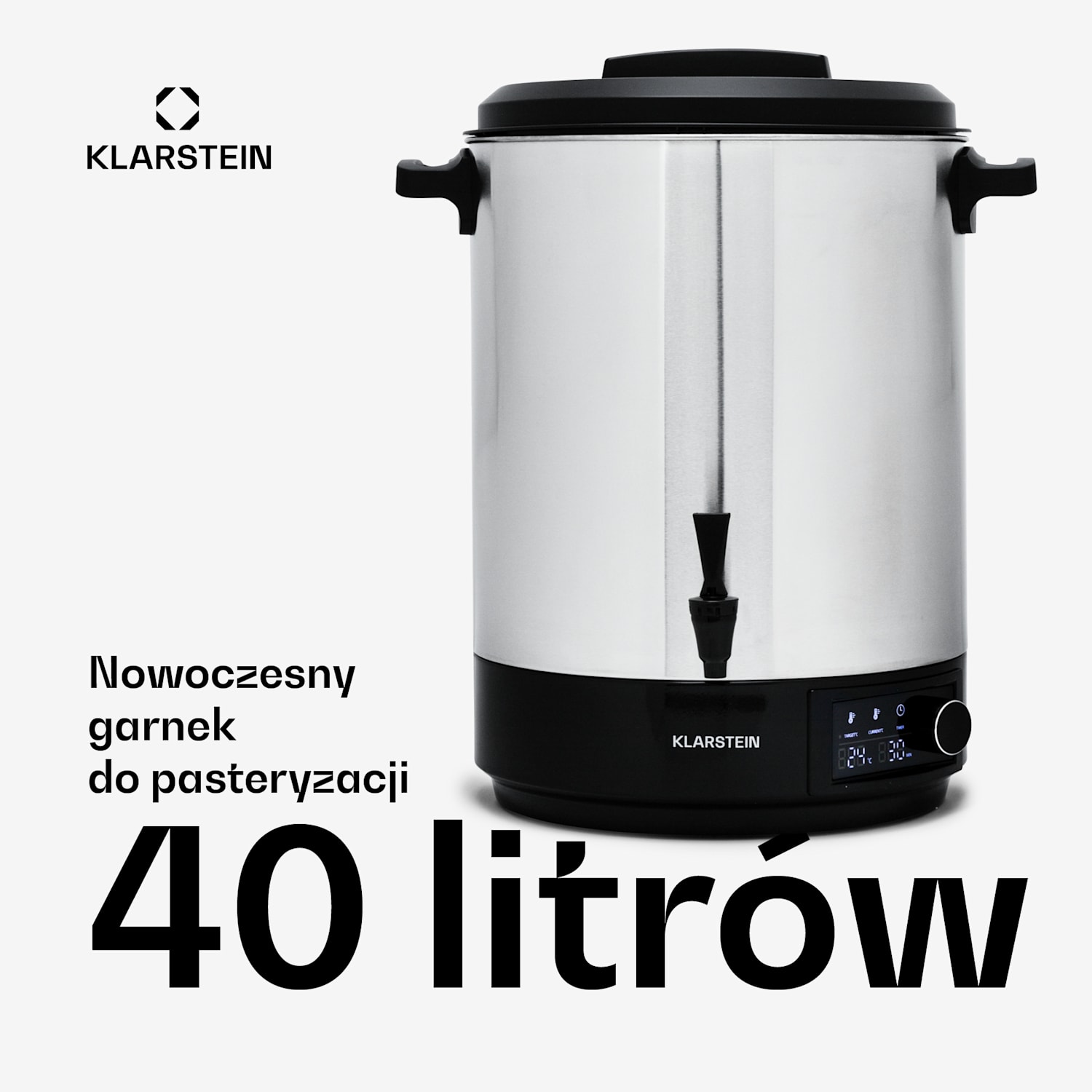 Abbey 40, automat do wekowania, dozownik do napojów, 40 l, 100°C, 180 min, stal nierdzewna 40 L