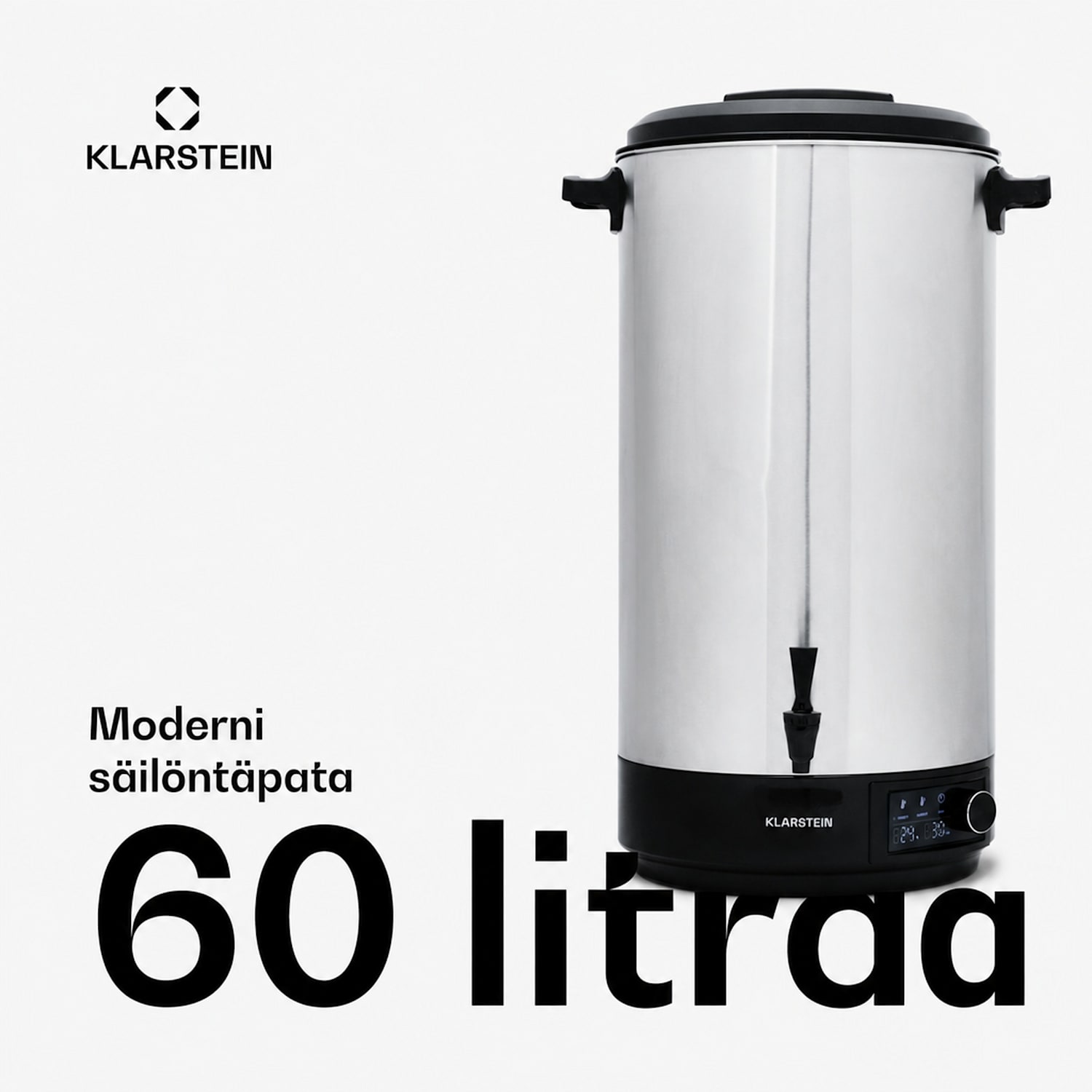 Abbey 60 purkittaja ja juomansyöttölaite 60L 100°C 180min ruostumaton teräs 60 L