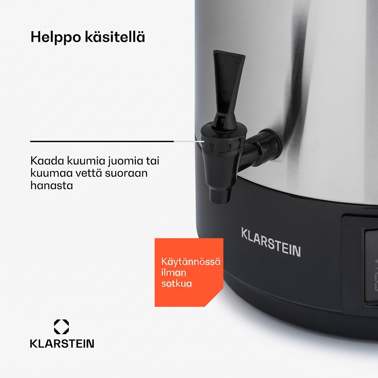 Abbey 60 purkittaja ja juomansyöttölaite 60L 100°C 180min ruostumaton teräs 60 L