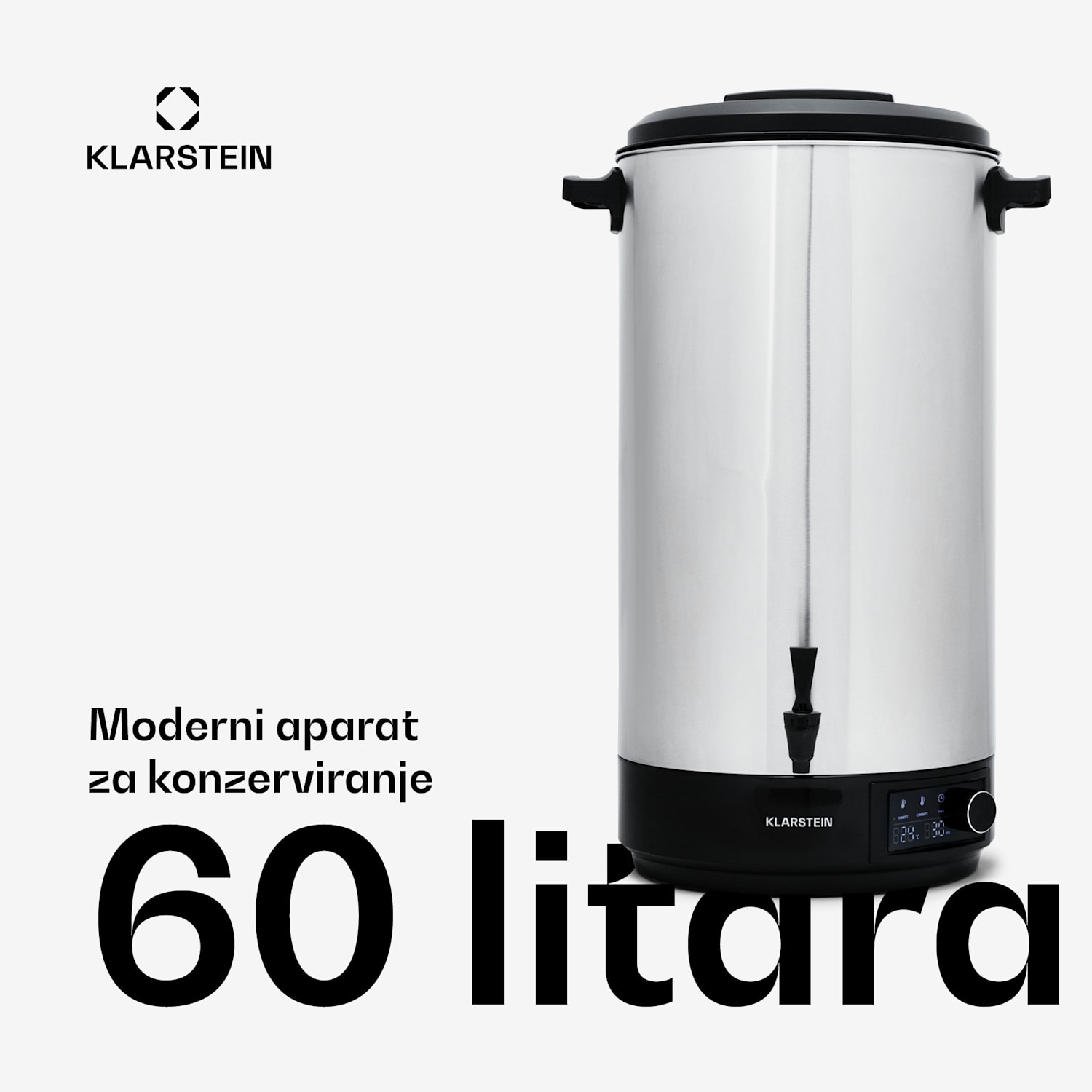 Abbey 60, punionica, aparat za piće, 60 l, 100 °C, 180 min, nehrđajući čelik 60 L