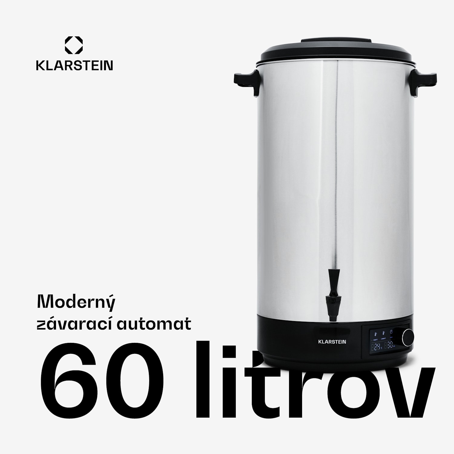 Abbey 60, zavárací hrniec, dávkovač nápojov, 60 l, 100 °C, 180 min, nehrdzavejúca oceľ 60 L