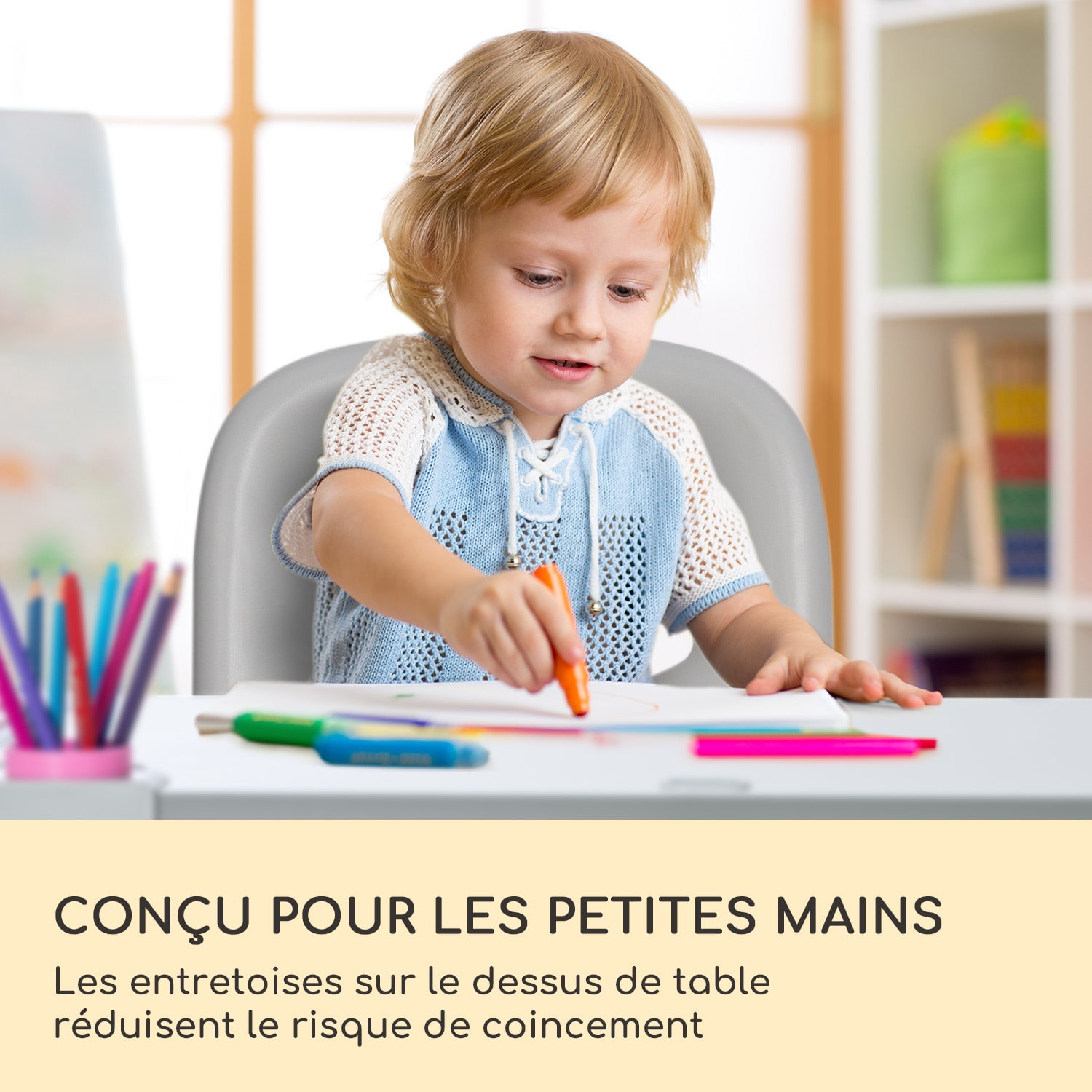 Kinderbureau-set Tommi XL in hoogte verstelbaar bureau & stoel ergonomisch vanaf 4 -10 jaar 