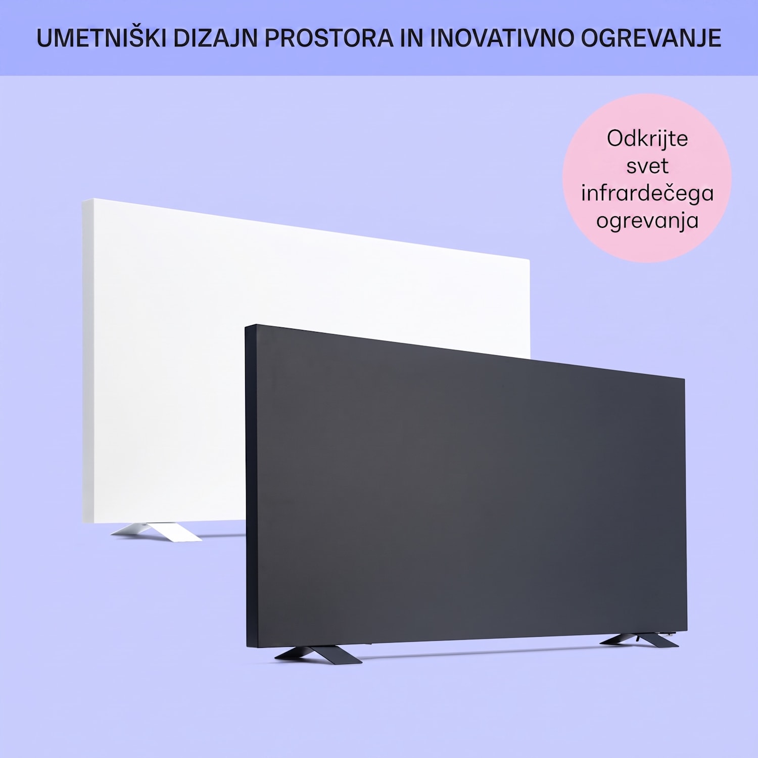 Taal Smart, hibridni infrardeči grelnik, 105x56cm, 750W, tedenski časovnik, IP24 Bela