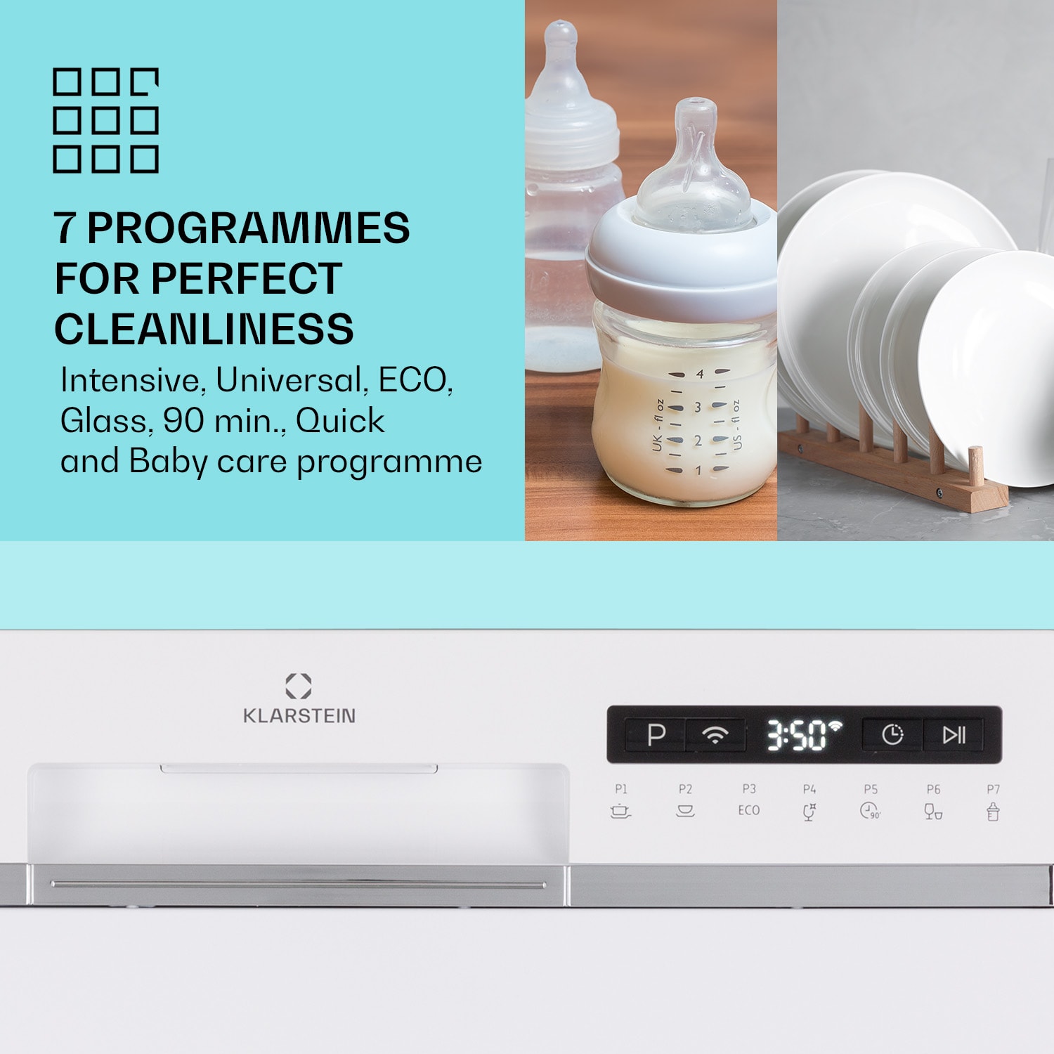 Amazonia 6 Smart Dishwasher App Control Samostojeći 1380W 