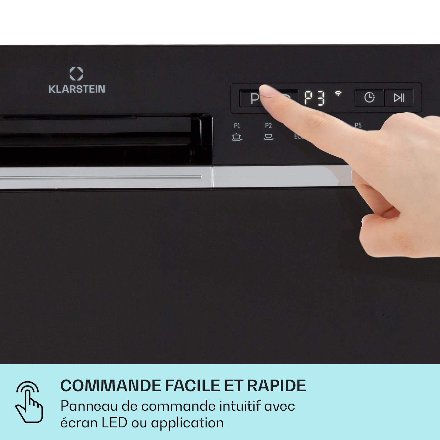 Amazonia 6 Lave-vaisselle intelligent avec contrôle par application, autonome, 1380W 