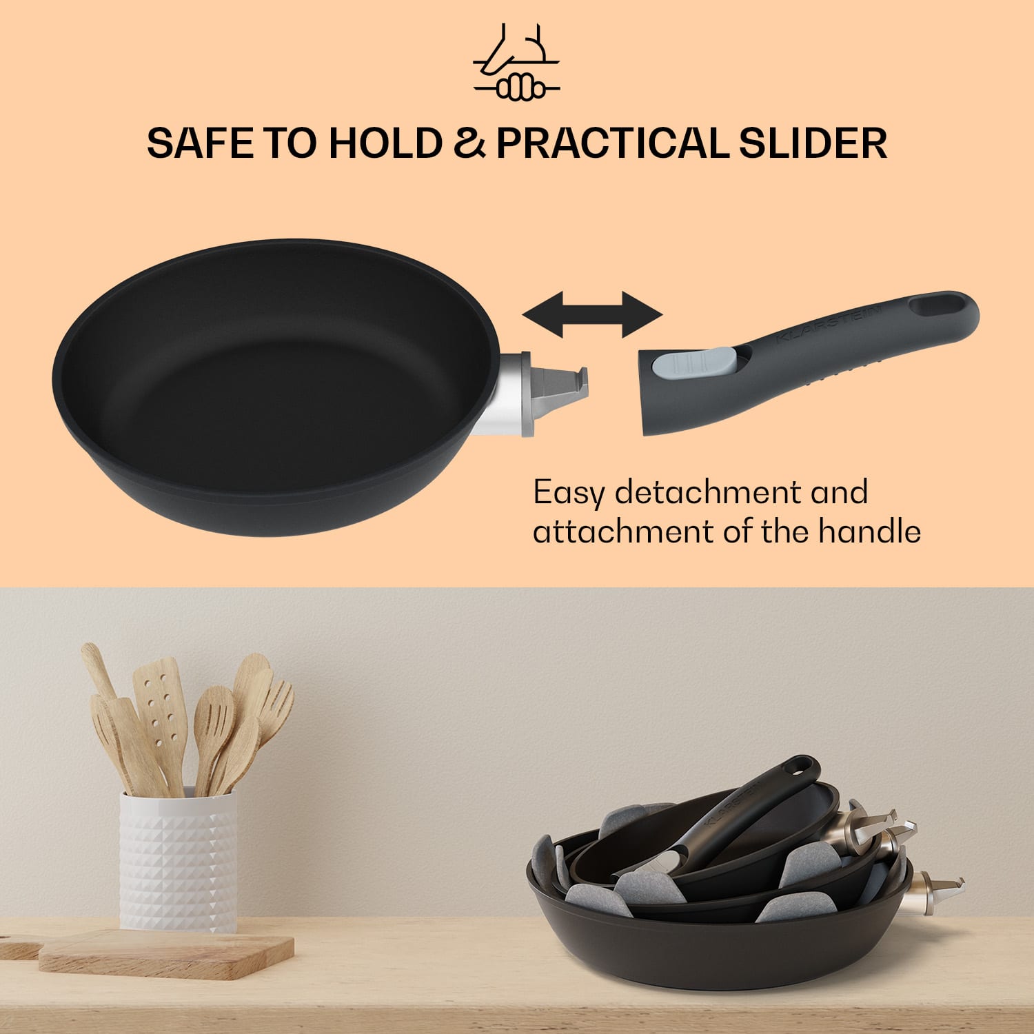 Noto Endurance, pánev, Ø20 cm, kovaný hliník, odnímatelná rukojeť