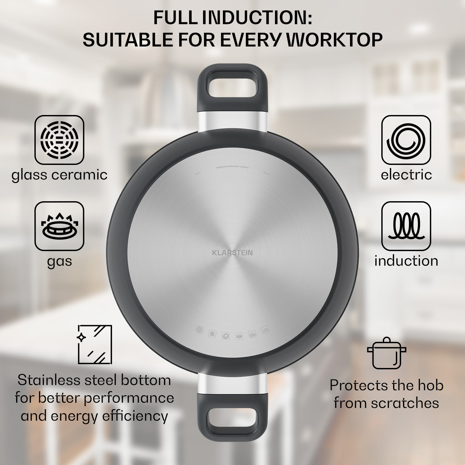 Noto Endurance, hrnec, Ø28cm, kovaný hliník, poklice, nepřilnavý povrch Induction PTFE