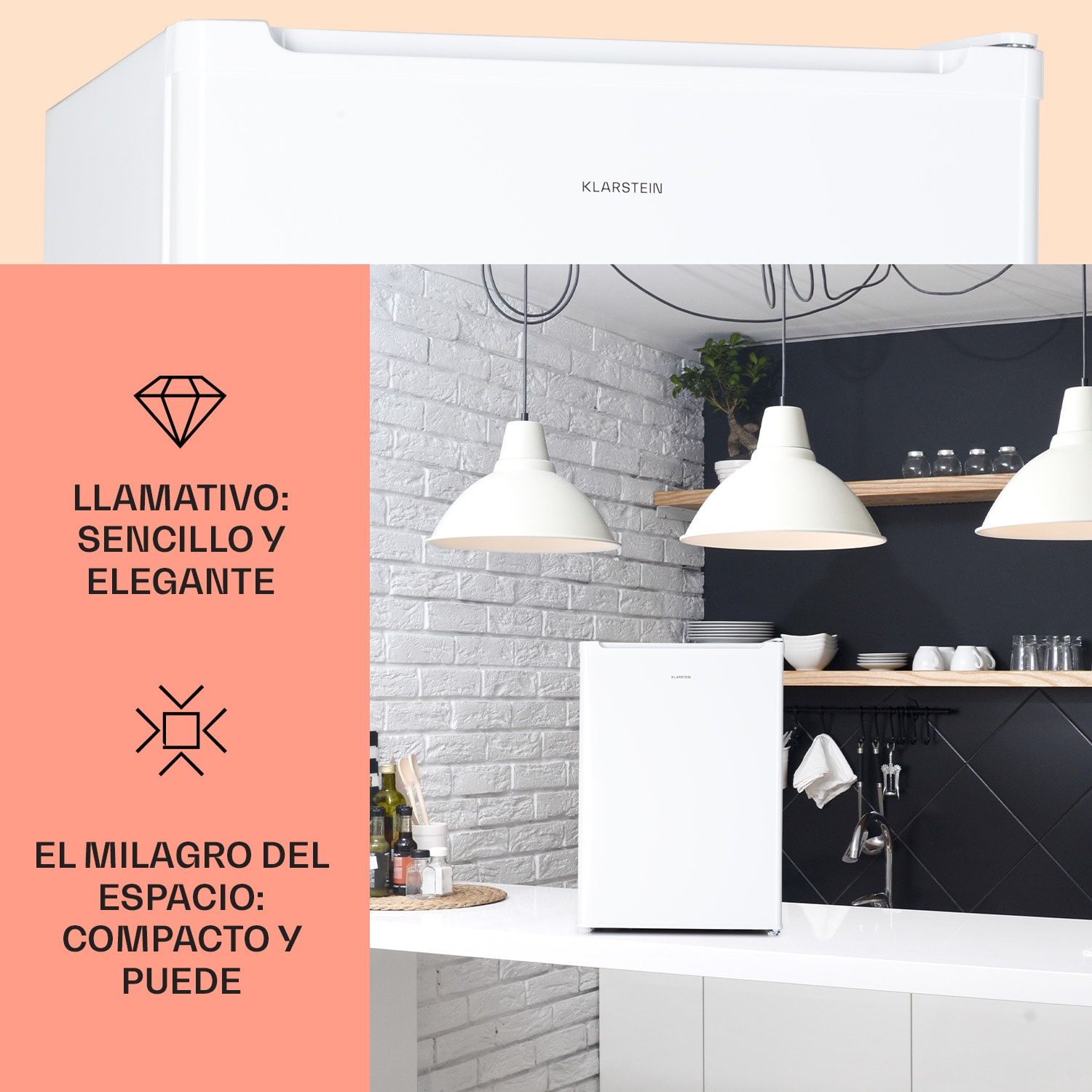 Fargo 67 frigorífico minibar 67 litros / 4 litros congelador compacto Blanco
