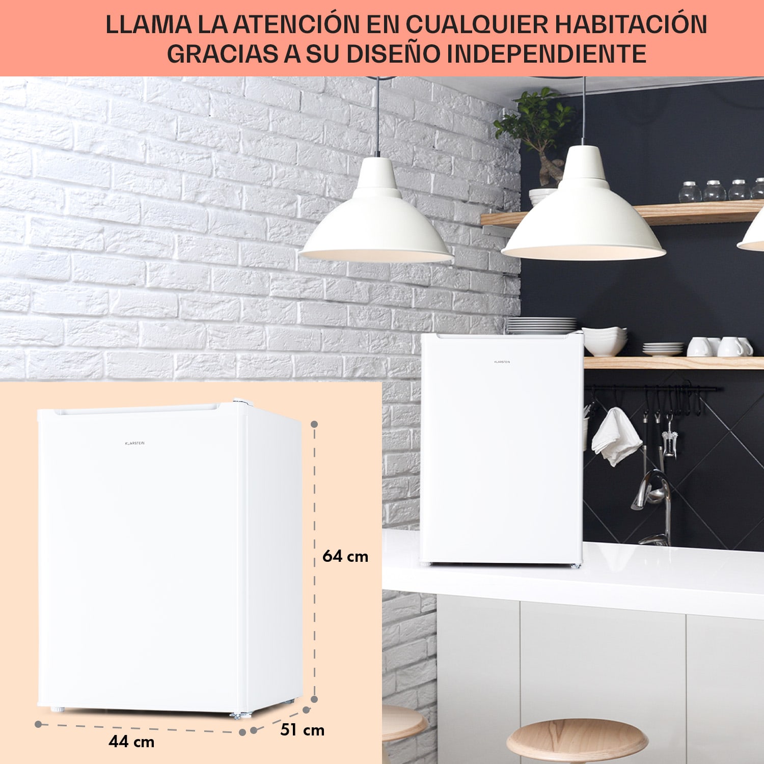 Fargo 67 frigorífico minibar 67 litros / 4 litros congelador compacto Blanco