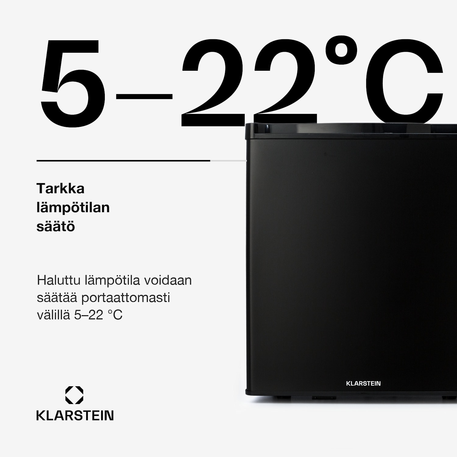 Happy Hour 38 -minijääkaappi minibaari juomajääkaappi 38 l 26 dB 38 L | F | Musta