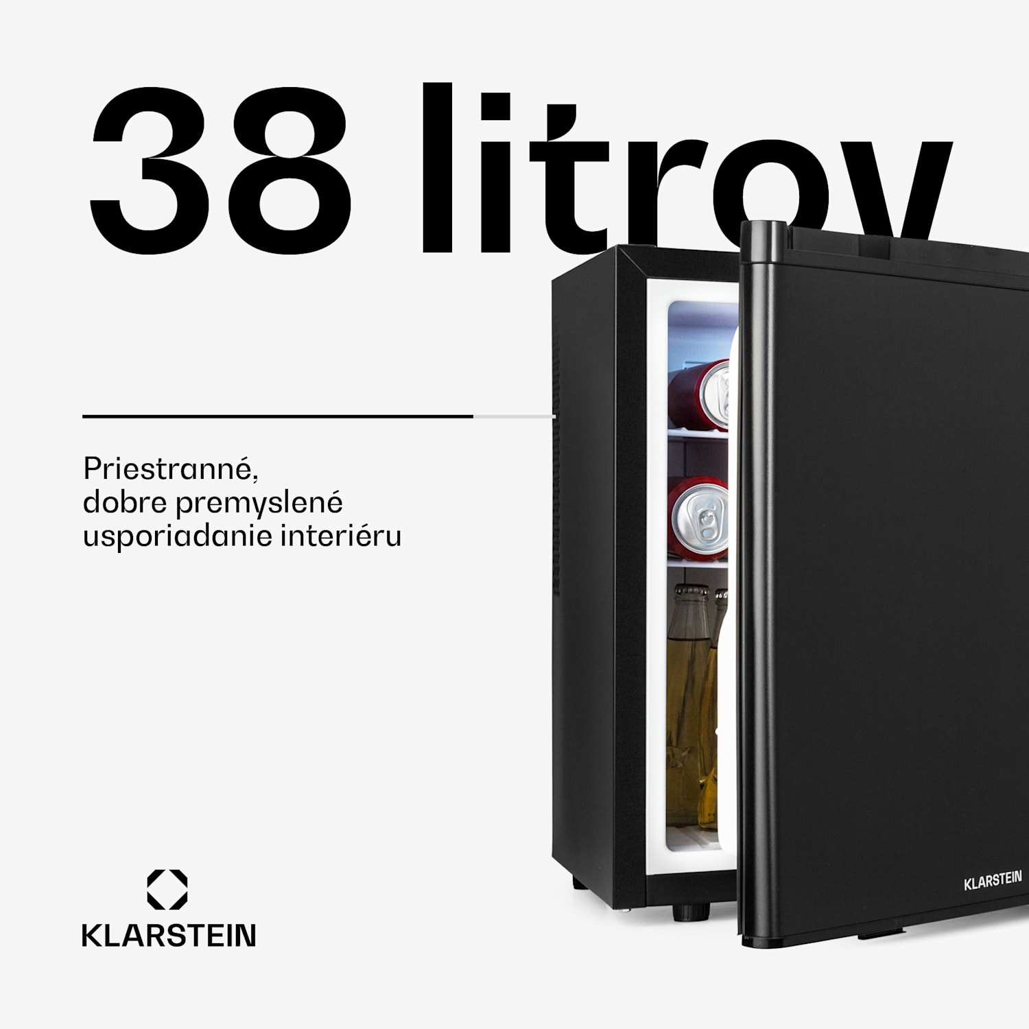 Happy Hour 38, mini chladnička, minibar, chladnička na nápoje, 38 l, 26 dB 