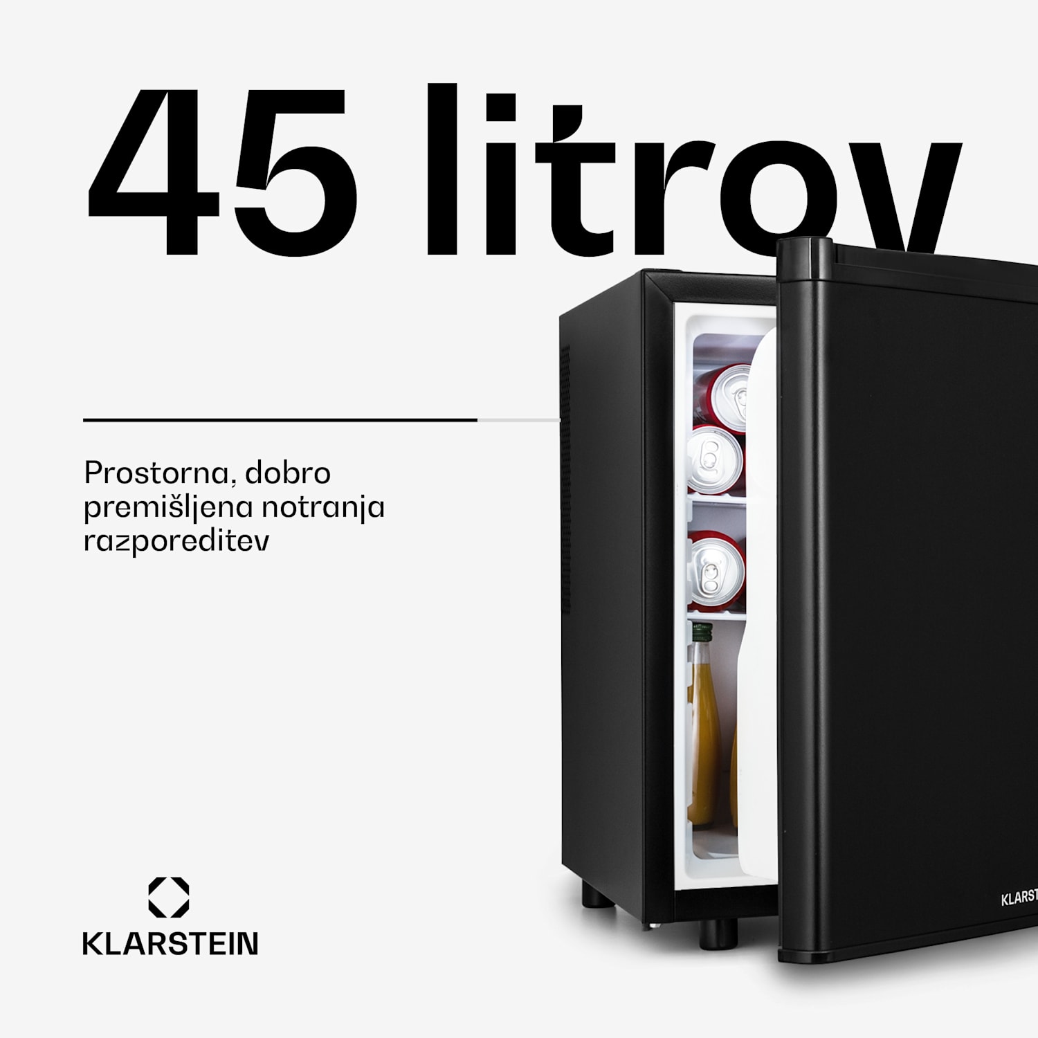 Happy Hour 45, mini hladilnik, minibar, hladilnik za pijačo, 45 litrov, 26 dB 