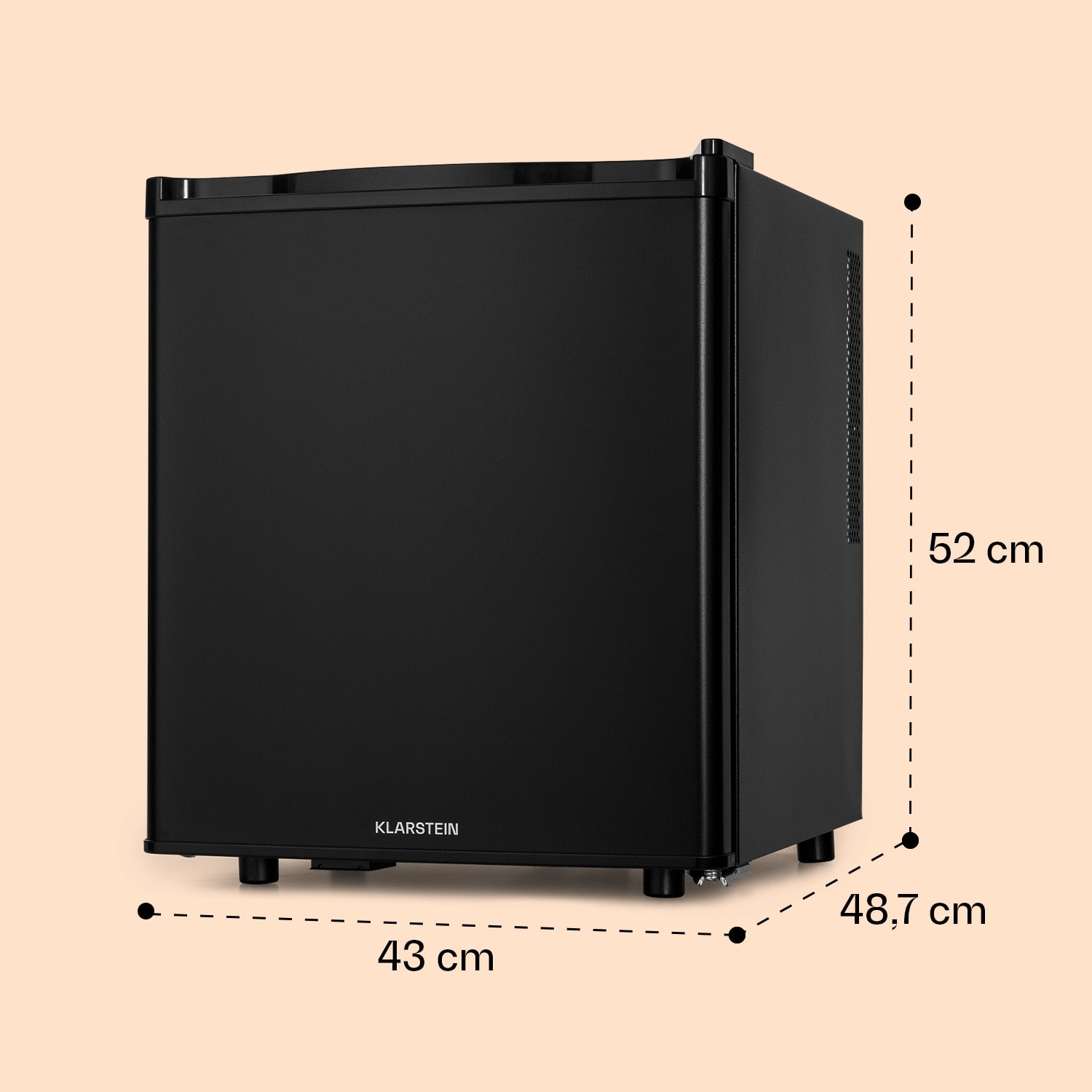 Happy Hour 45 mini nevera Minibar nevera para bebidas 45 litros 26 dB    45 L | C | Negro