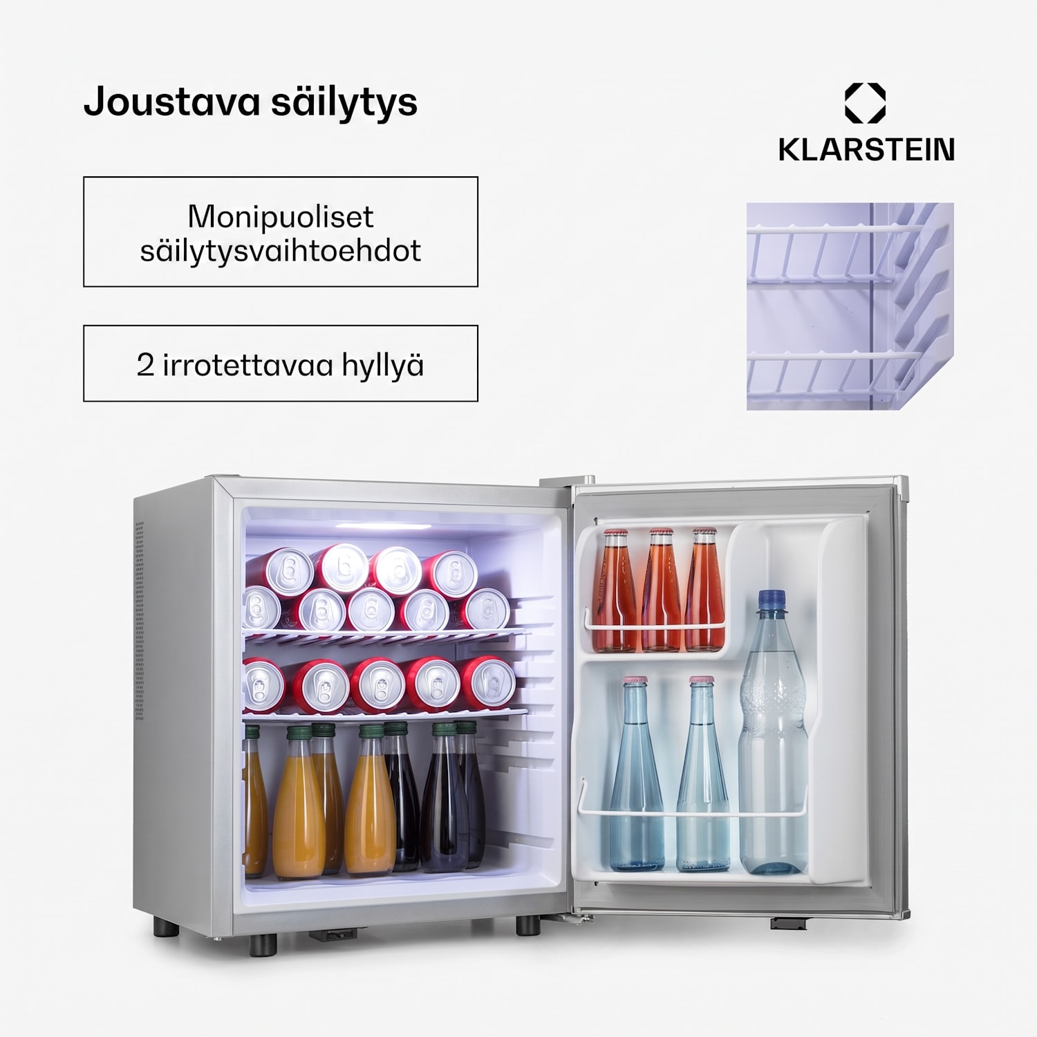 Happy Hour 45 mini-jääkaappi minibar juomajääkaappi 45 L 26 dB 45 L | C | Hopea
