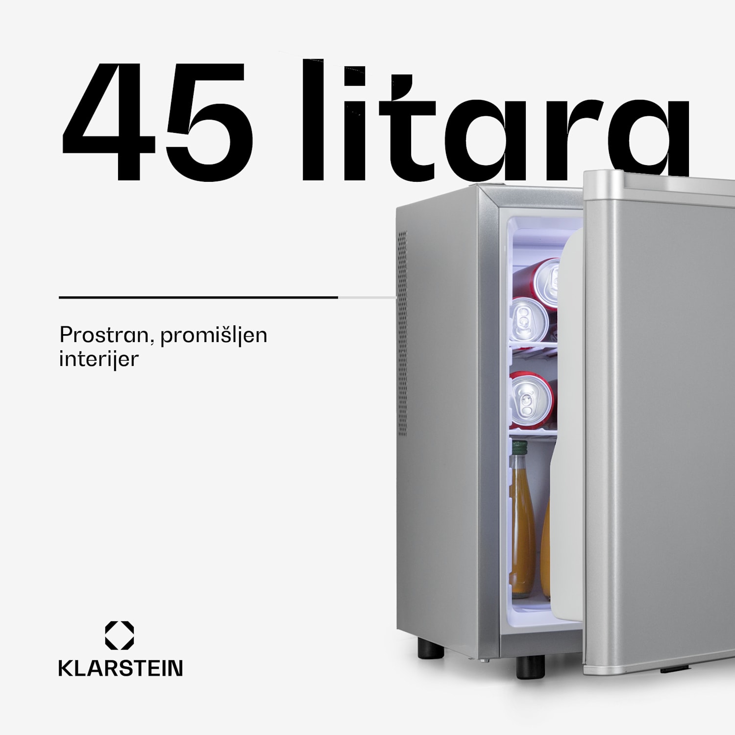 Happy Hour 45, mini hladnjak, minibar, hladnjak za piće, 45 litara, 26 dB 