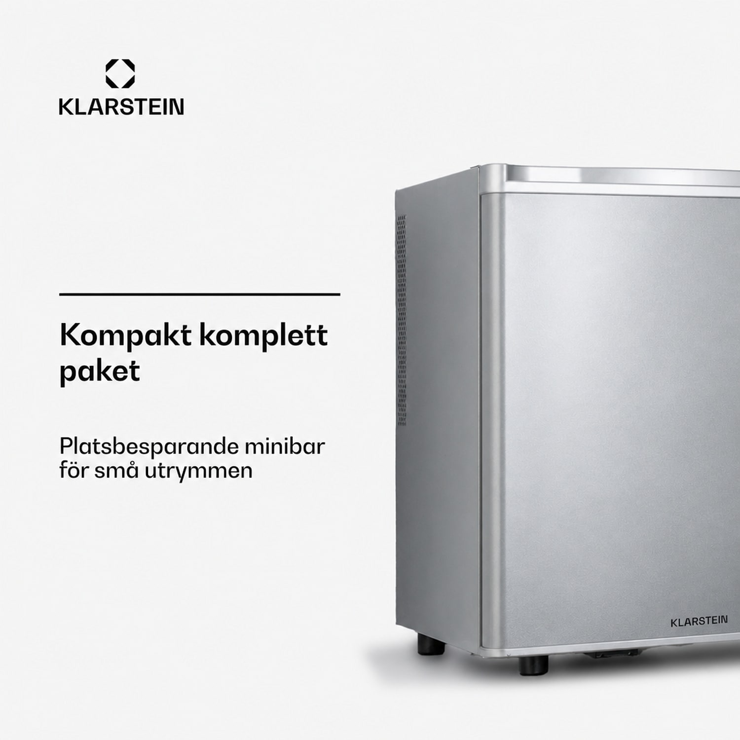Happy Hour 45 Mini-kylskåp minibar dryckeskyl 45 l 26 dB 45 L | C | Silver