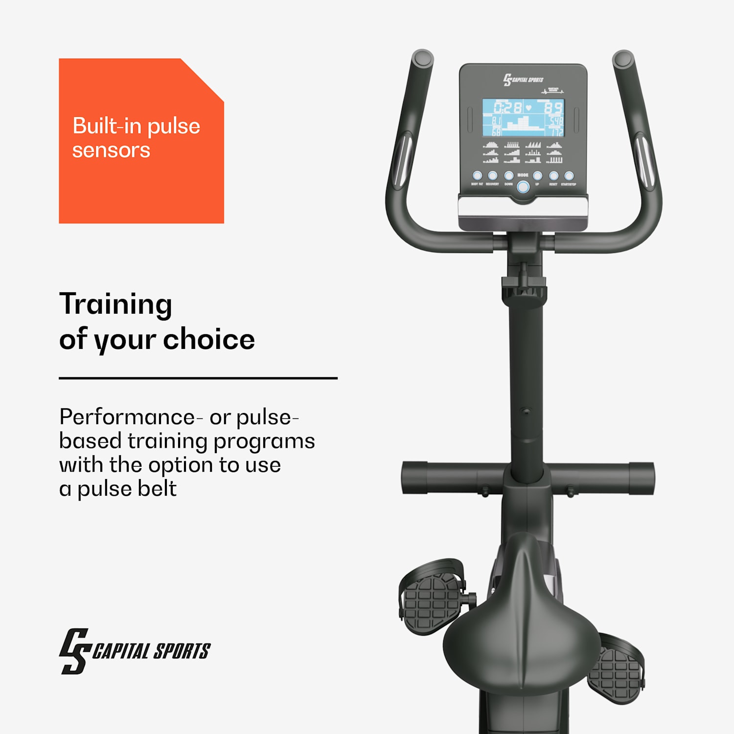 Helios cardiobike hometrainer fiets bluetooth app 32 standen magneetweerstand 