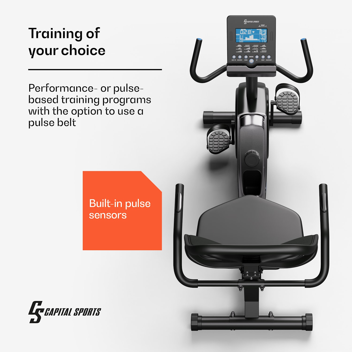 Helios Cardio Bike, home trainer, Bluetooth, aplicație, rezistență magnetică de 32 de niveluri 
