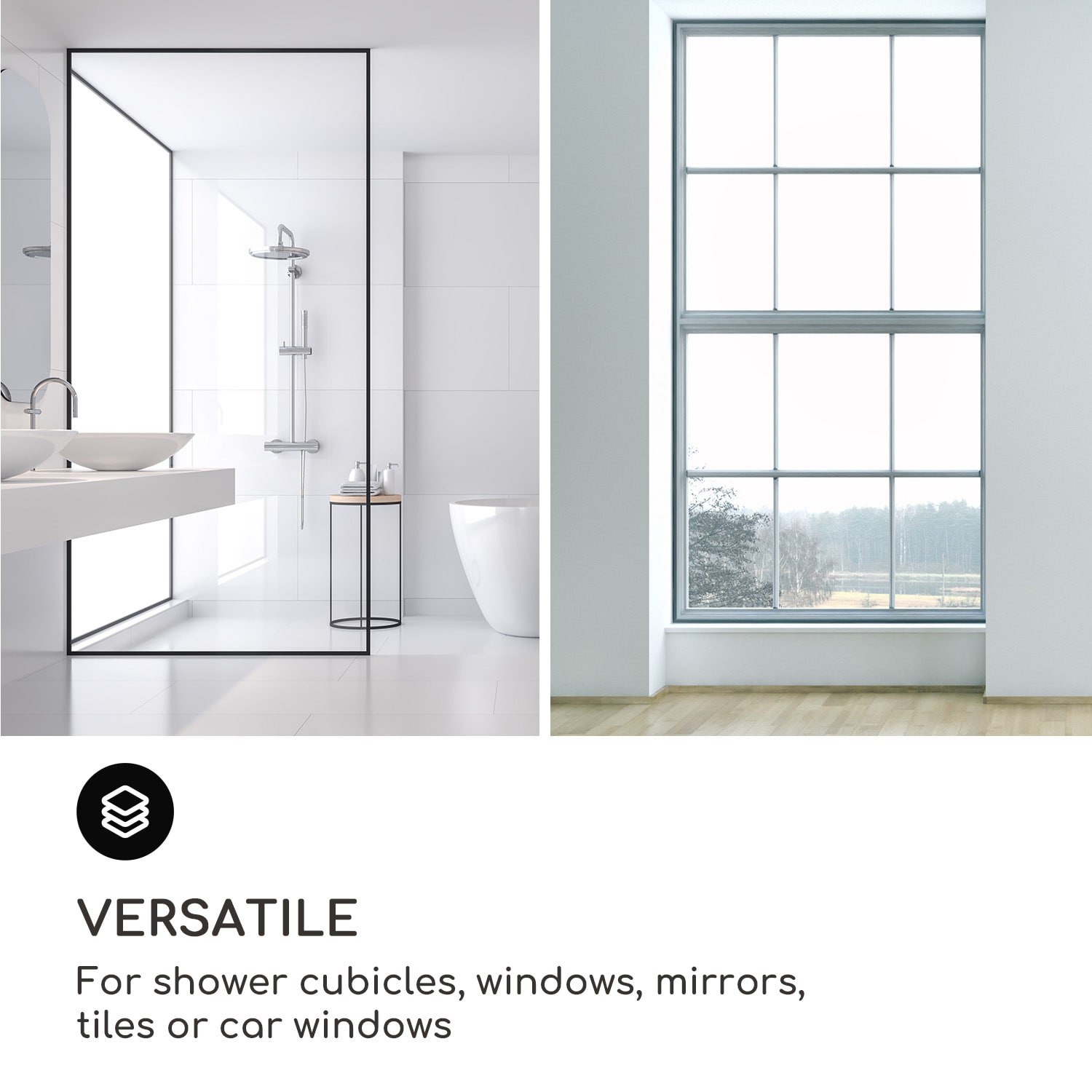 Blaze Stierka na sprchový kút 23 cm Silikónový kryt Jadro z nehrdzavejúcej ocele Moderný dizajn Stredne šedá