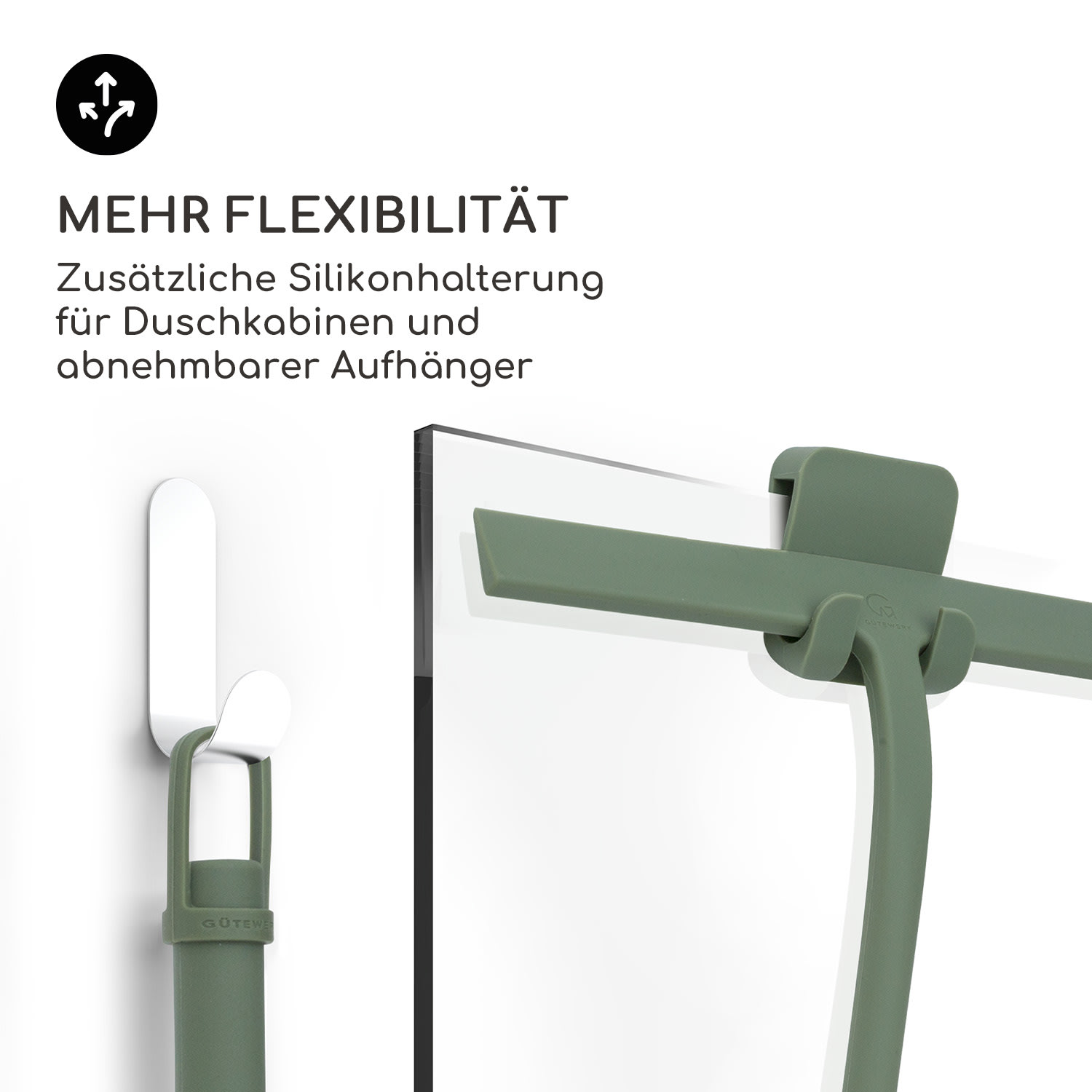 Blaze Duschabzieher 28 cm Silikonumhüllung Edelstahlkern modernes Design