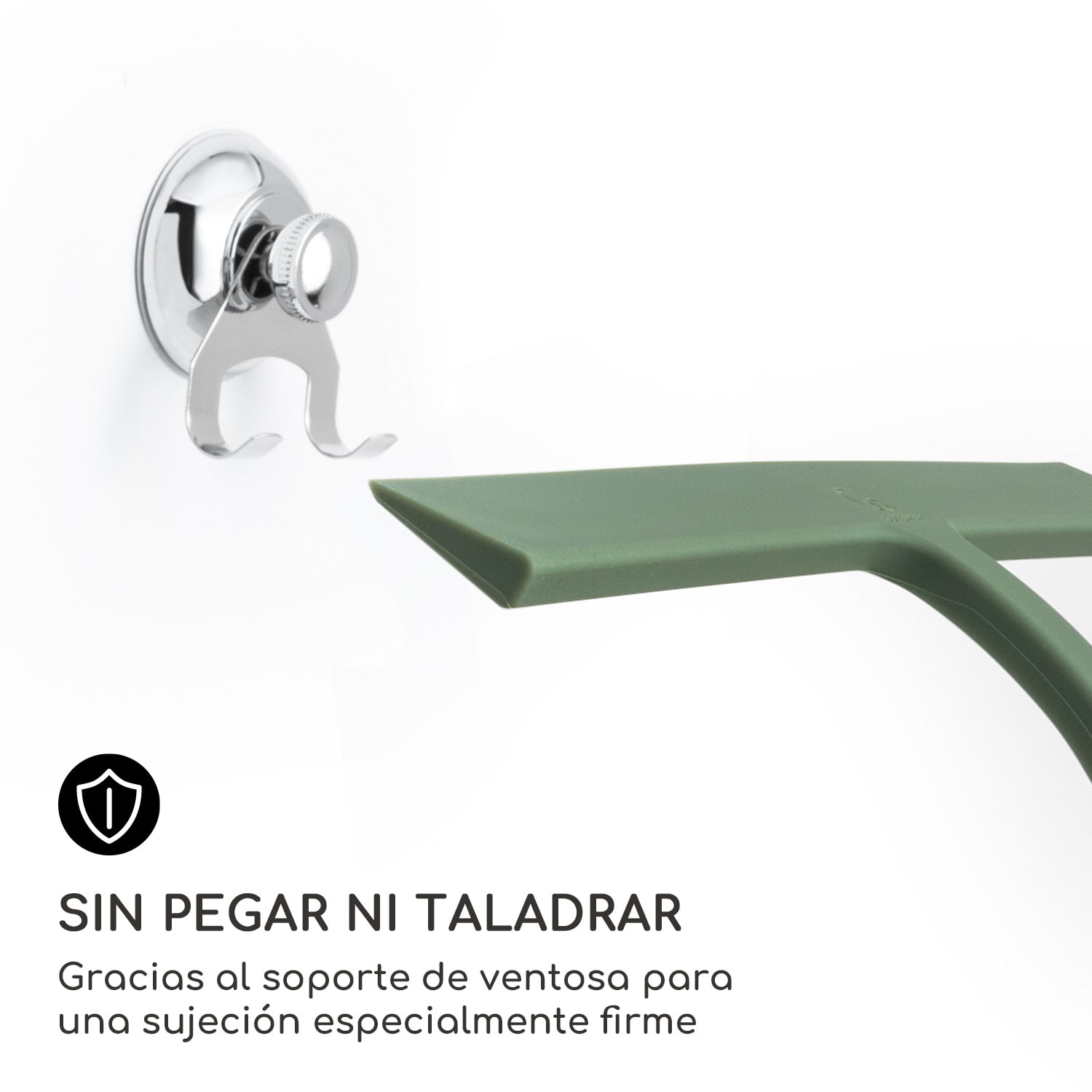 Rasqueta limpiacristales para ducha 28 cm revestimiento de silicona núcleo de acero inoxidable diseño moderno