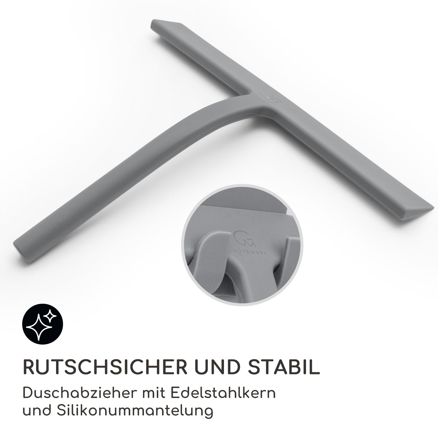 Blaze Duschabzieher 28 cm Silikonumhüllung Edelstahlkern modernes Design 