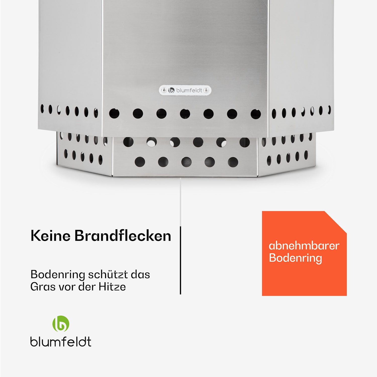 Mojanda Feuerkorb rauchfrei robust Schürhaken Regenhaube Edelstahl