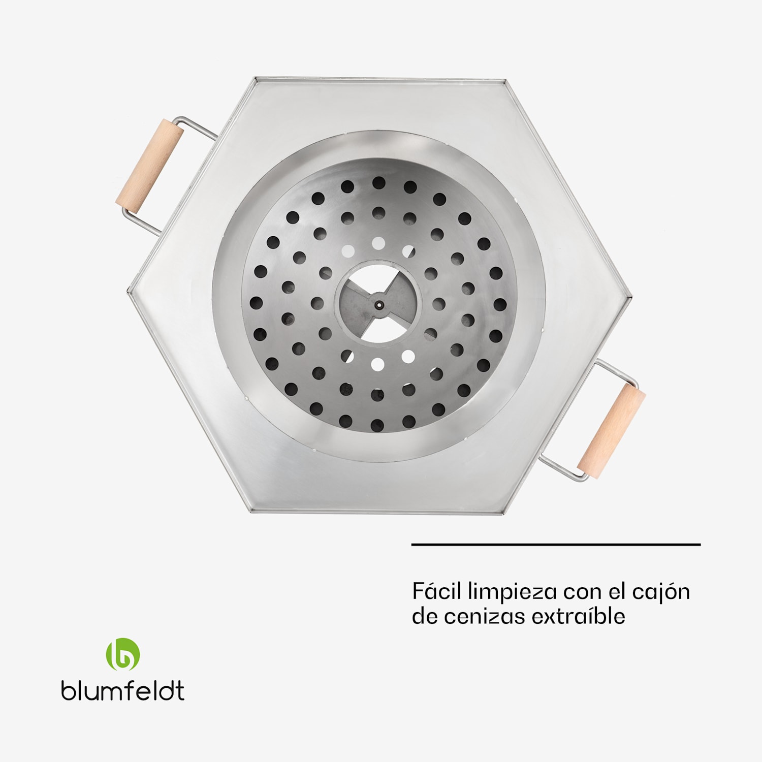 Brasero Mojanda, resistente y sin humo, cubierta para la lluvia Acero Inoxidable