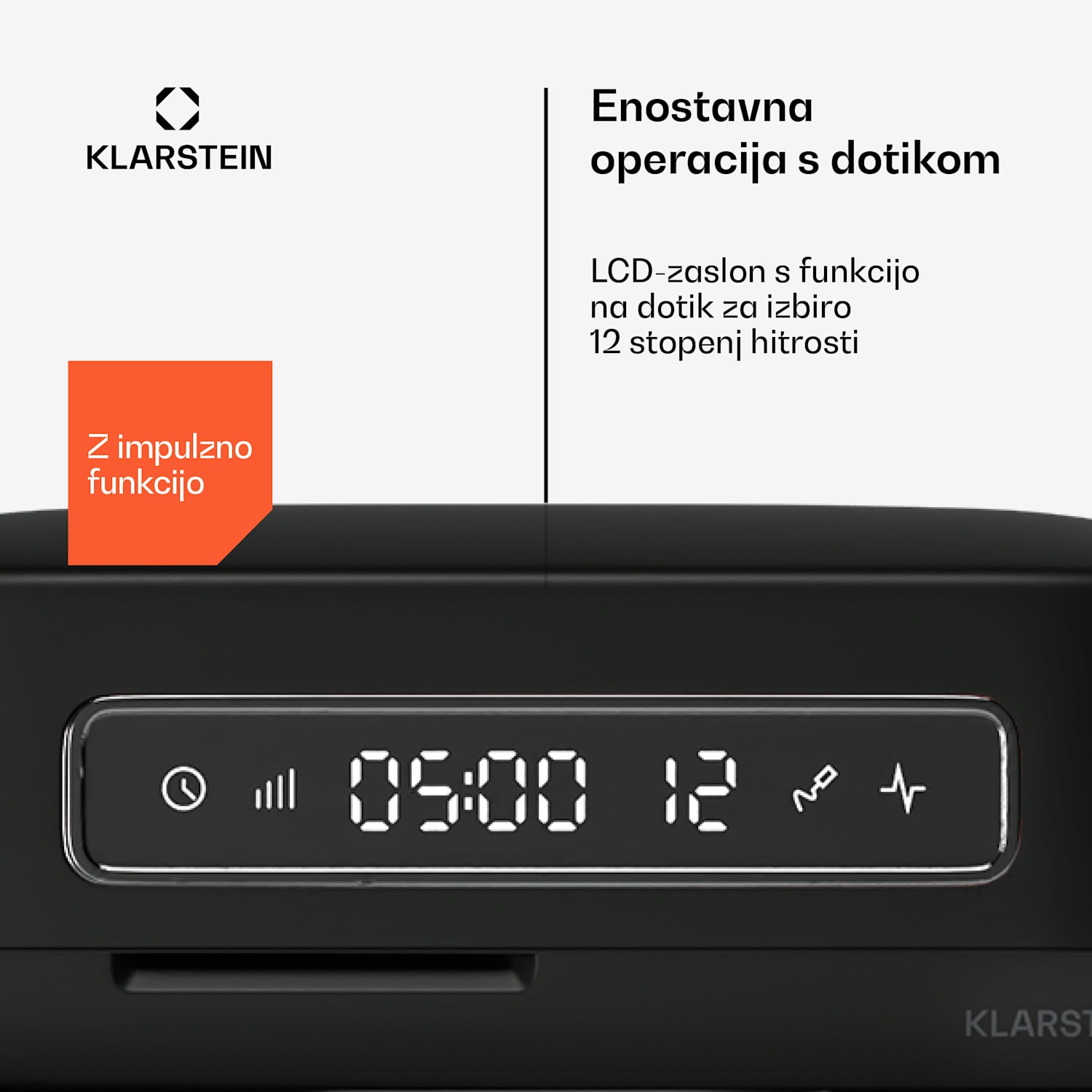 Chiara kuhinjski robot, 1600 W, 12 nastavitev, Posoda iz nerjavečega jekla, LCD zaslon, Vključno z dodatki Črna