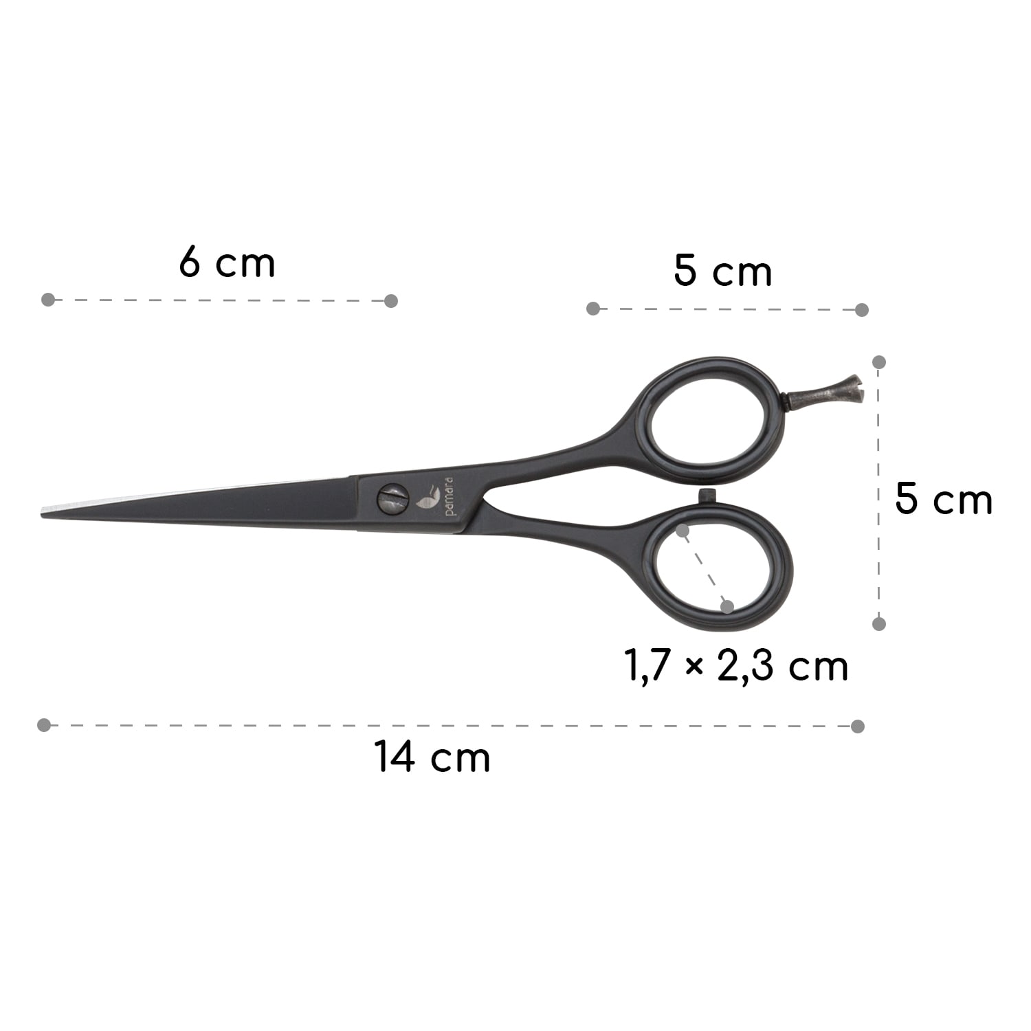 Visionaire Premium, nožnice na strihanie vlasov, extra ostré, vrátane puzdra na nožnice 