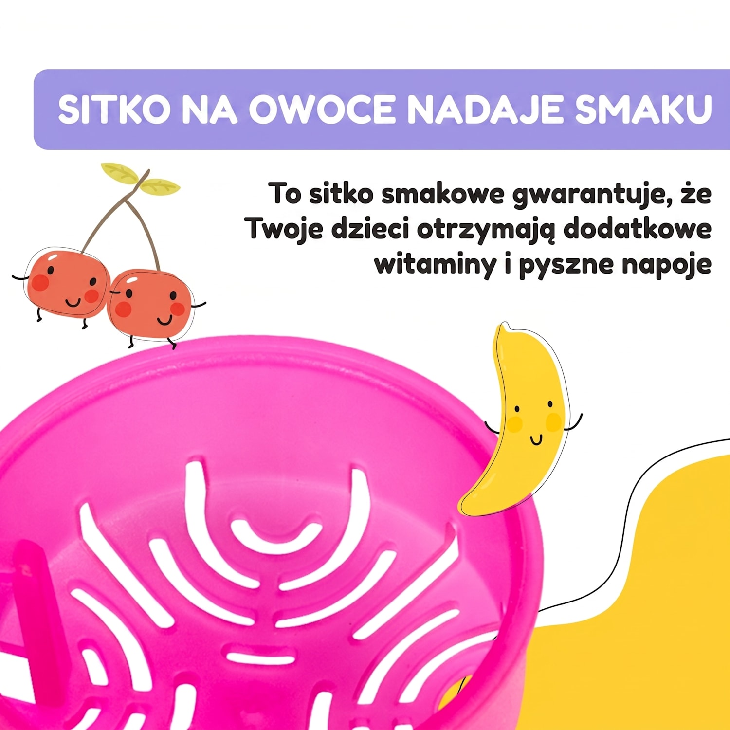 Wakaba, bidon, 400 ml, butelka na wodę, tworzywo Tritan, nie zawiera BPA 400 ml | Purple Sun