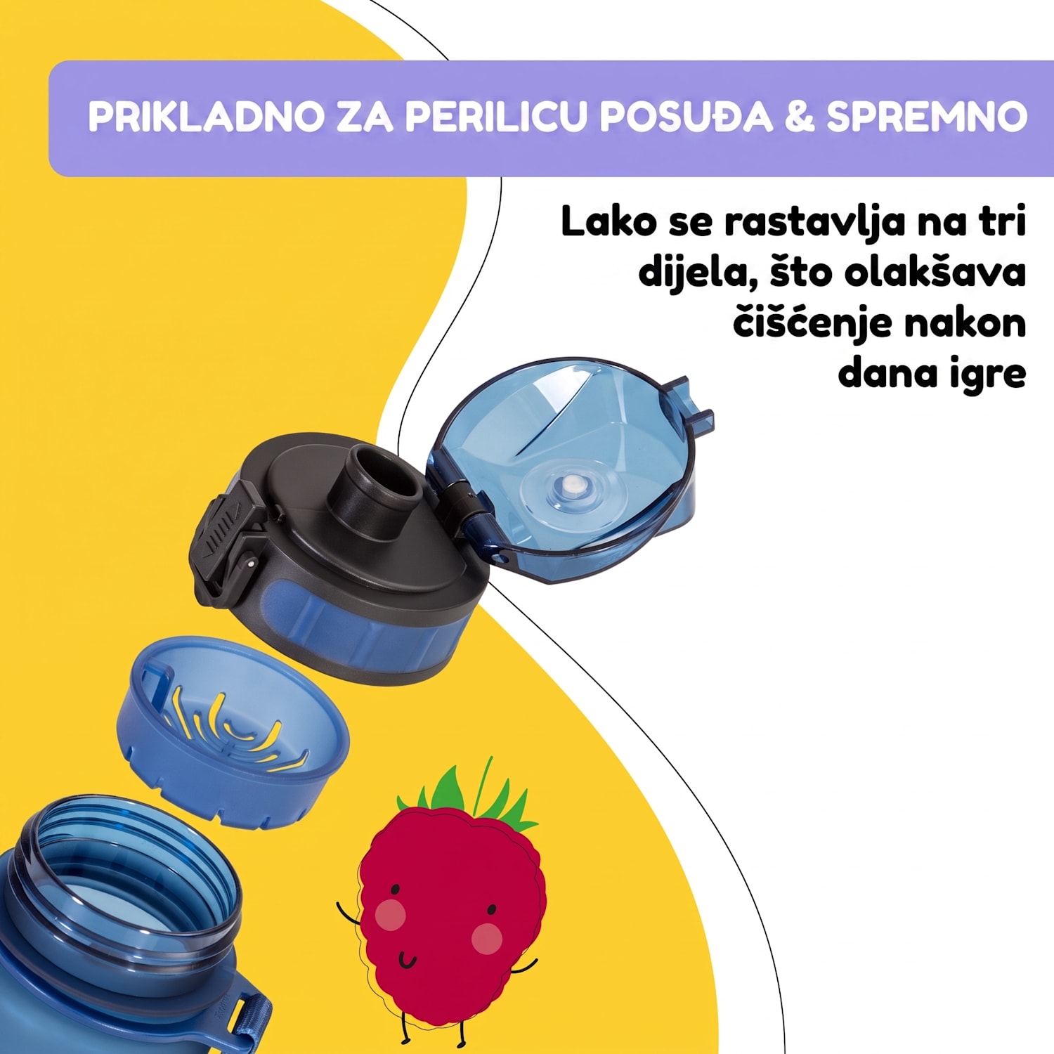 Wakaba, boca za piće, 400 ml, Tritan, bez BPA 400 ml | Navy Space