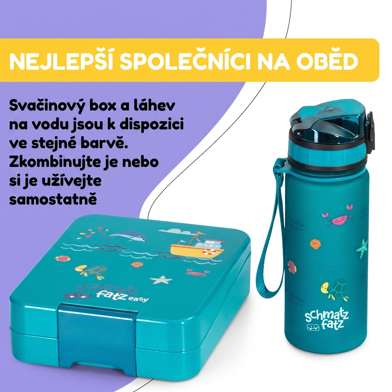 Wakaba, láhev na pití, 400 ml, Tritan, BPA-free 400 ml | Petrol Sea
