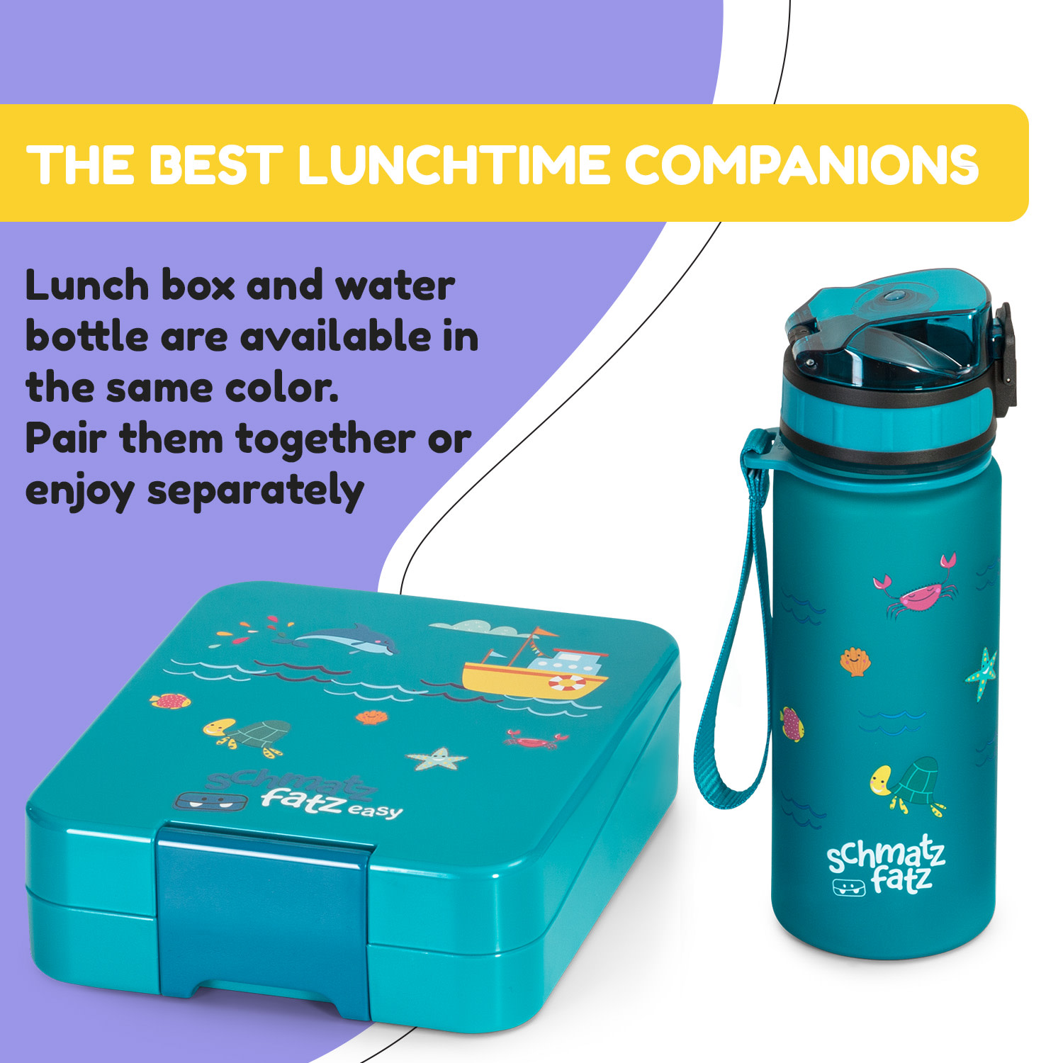 Garrafa Wakaba 400 ml Tritan sem BPA 400 ml | Petrol Sea