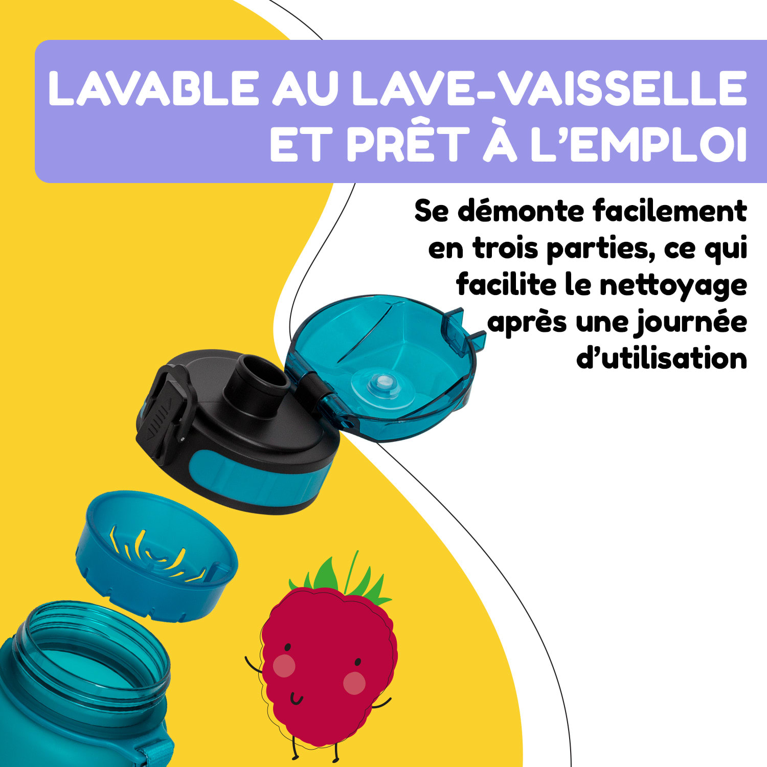 Gourde Wakaba 800 ml Tritan sans BPA 800 ml | Sarcelle Foncé