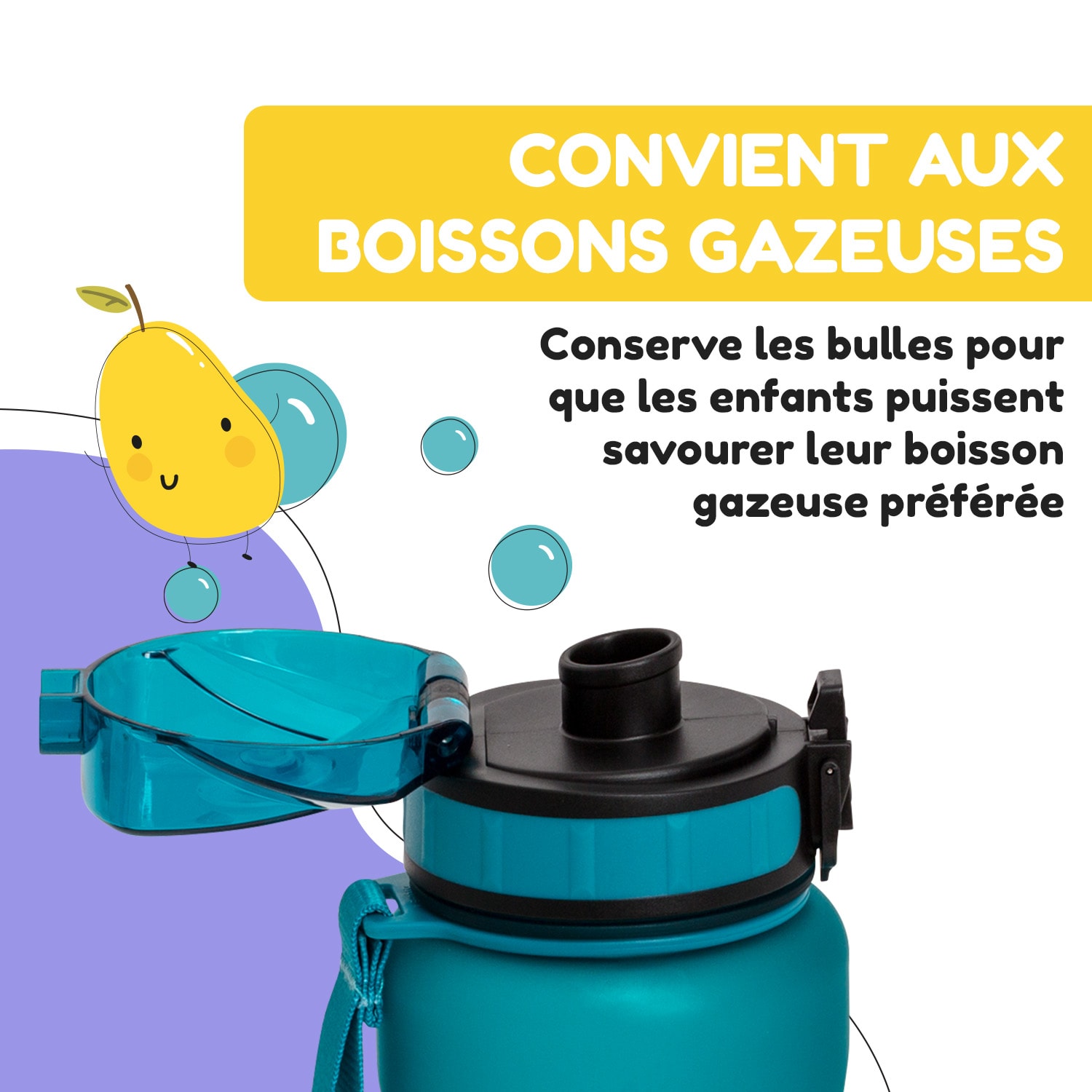 Gourde Wakaba 800 ml Tritan sans BPA 800 ml | Sarcelle Foncé