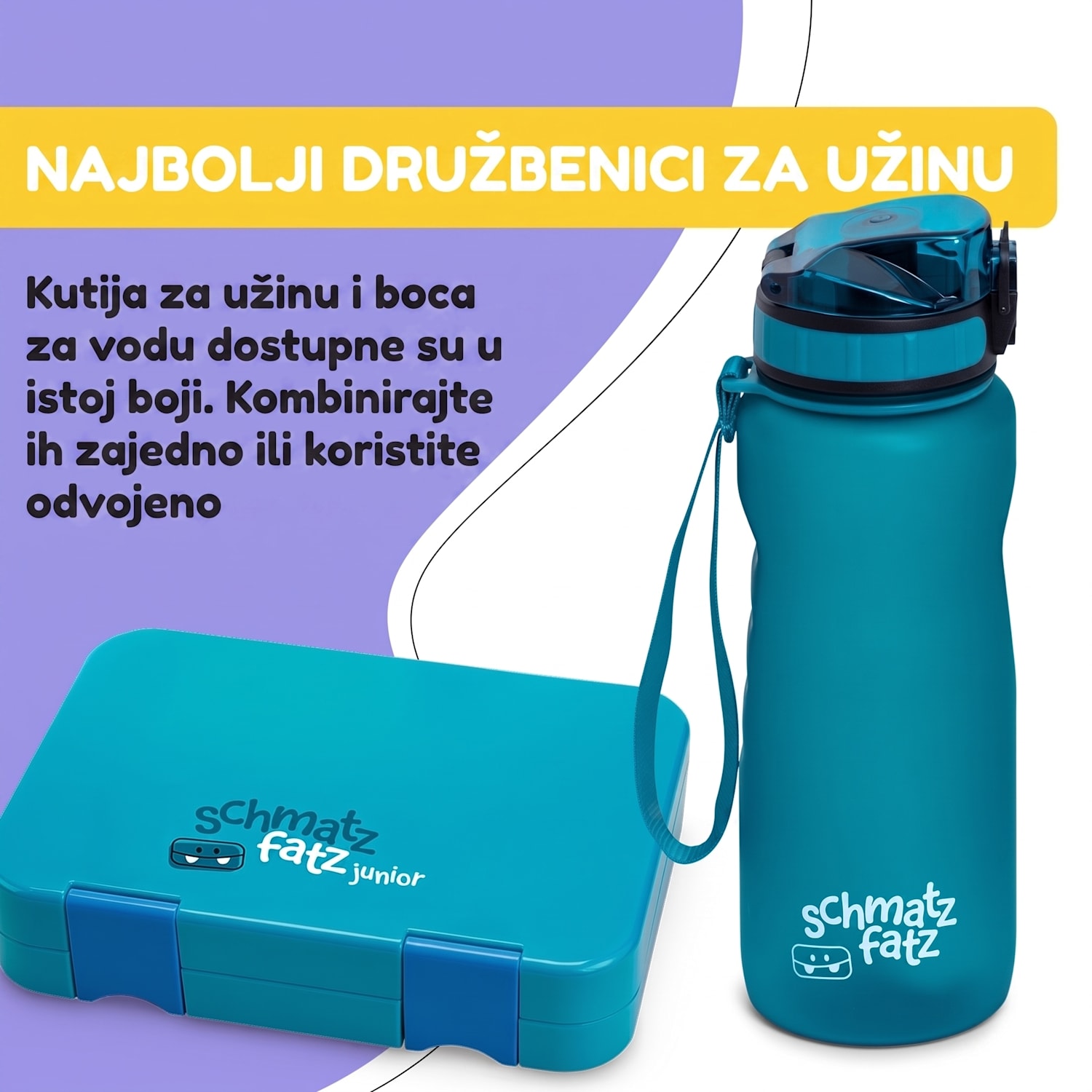 Wakaba, boca za piće, 800 ml, Tritan, bez BPA 800 ml | Tamna plavo-zelena